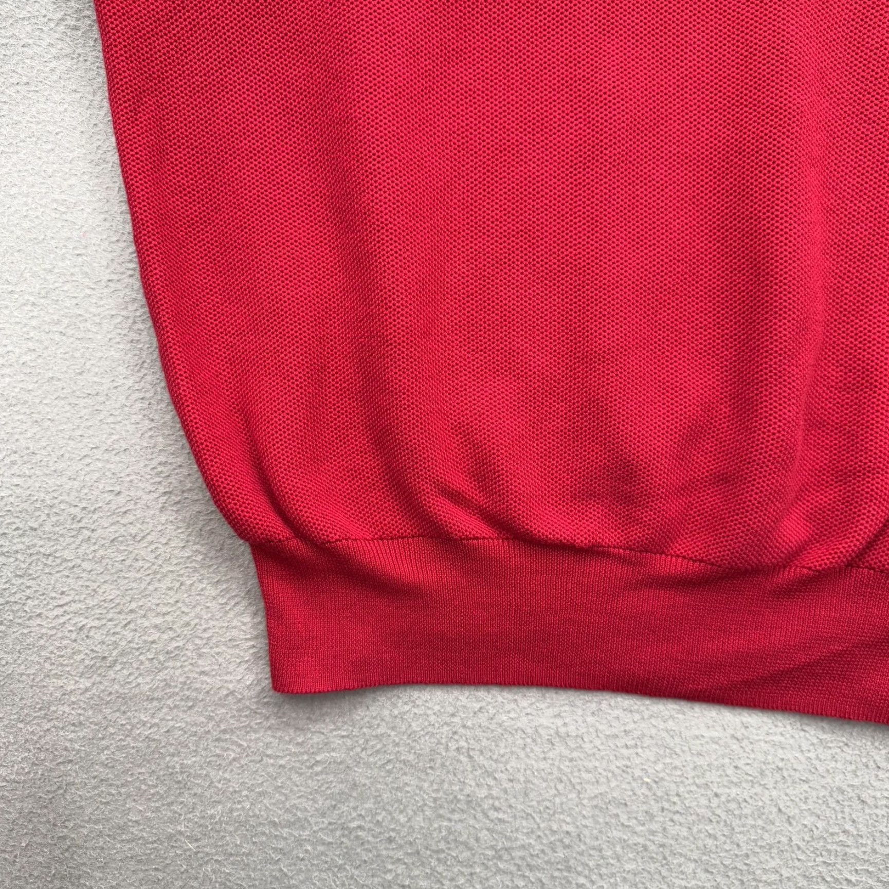 Polo Ralph Lauren VINTAGE Polo Ralph Lauren Sweater Mens XL Red Half Zip Pima Cotton Mock Neck Pullover Size US XL / EU 56 / 4 - 6 Thumbnail