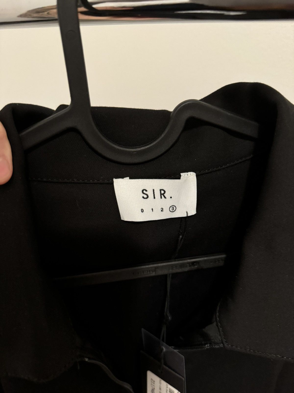 SIR. SIR Jersey midi length dress black with sleeves Size S / US 4 / IT 40 - 4 Thumbnail