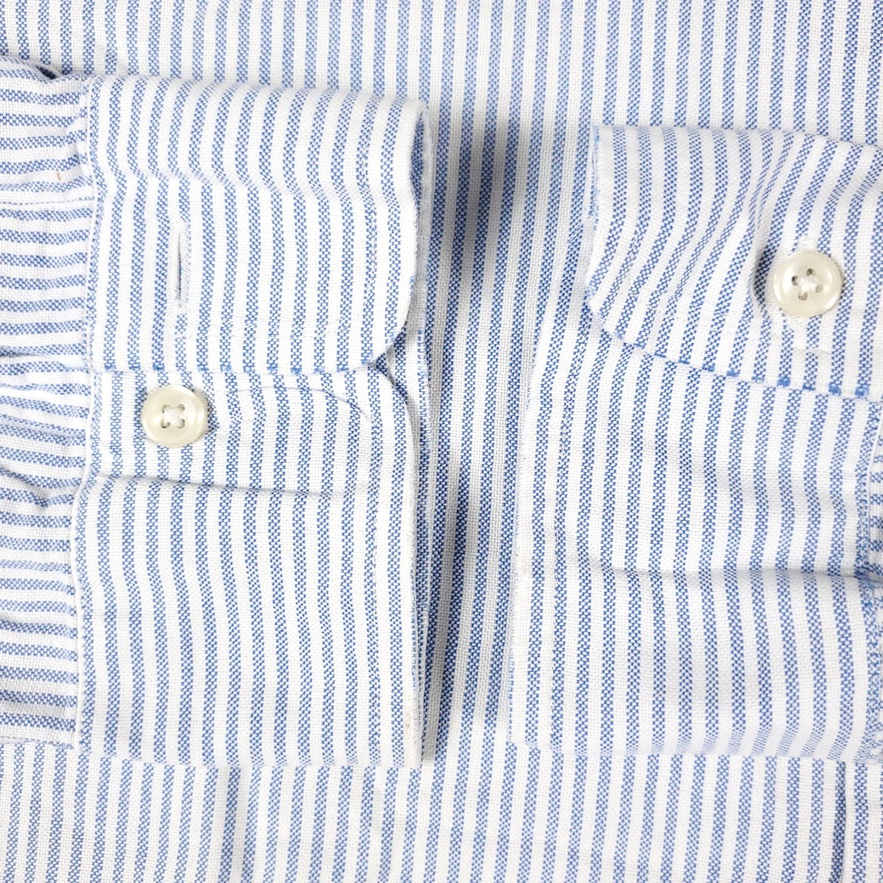 Ralph Lauren Ralph Lauren Shirt Mens 16.5 Blue Striped Dress Button Up Long Sleeve Size 42R - 2 Thumbnail