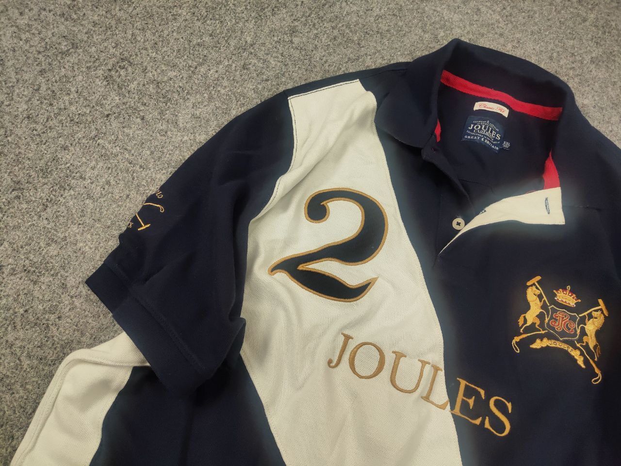 Julius Joules latino polo Rugby Jersey club Logo Shirt Vintage Size US XXL / EU 58 / 5 - 4 Thumbnail