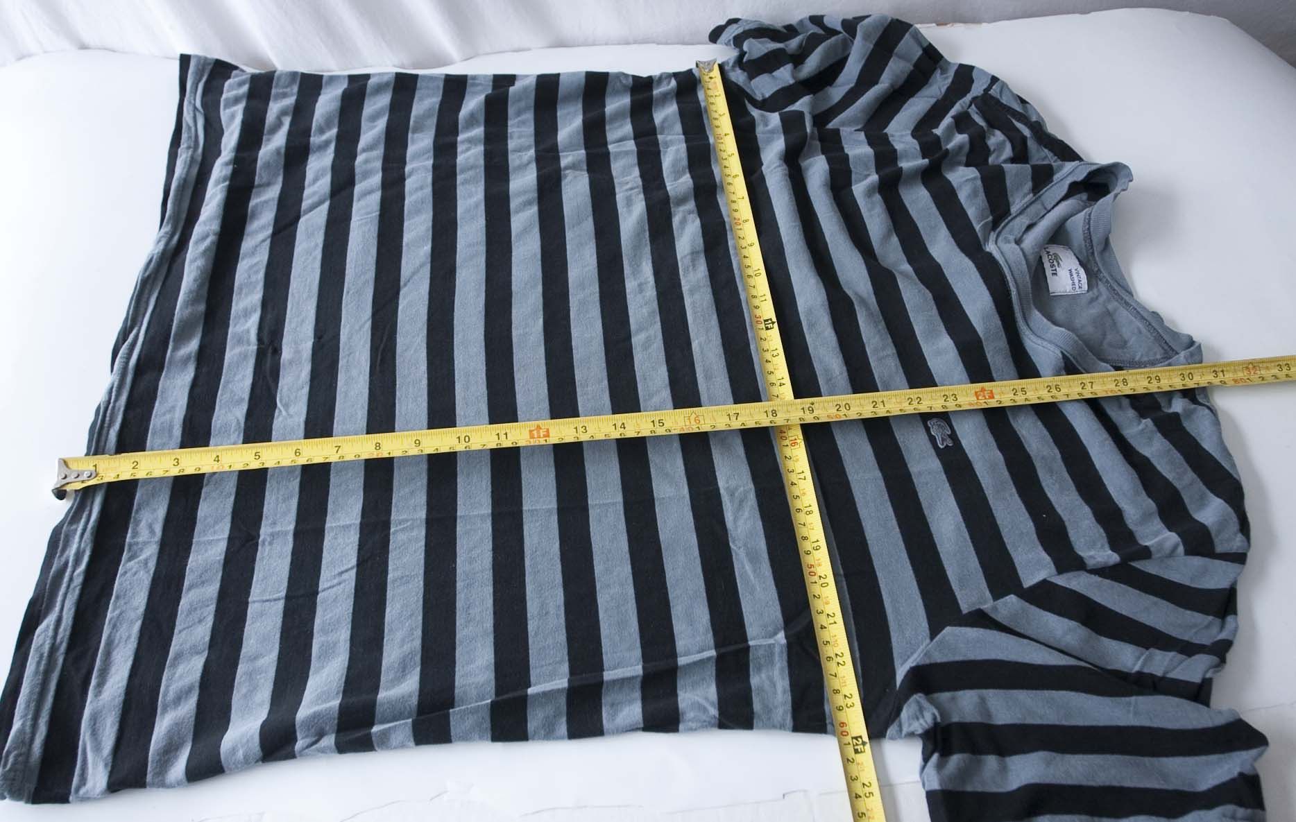 Lacoste Lacoste T Shirt Size 7/ XXL Vintage Washed Stripe Size US XXL / EU 58 / 5 - 6 Thumbnail