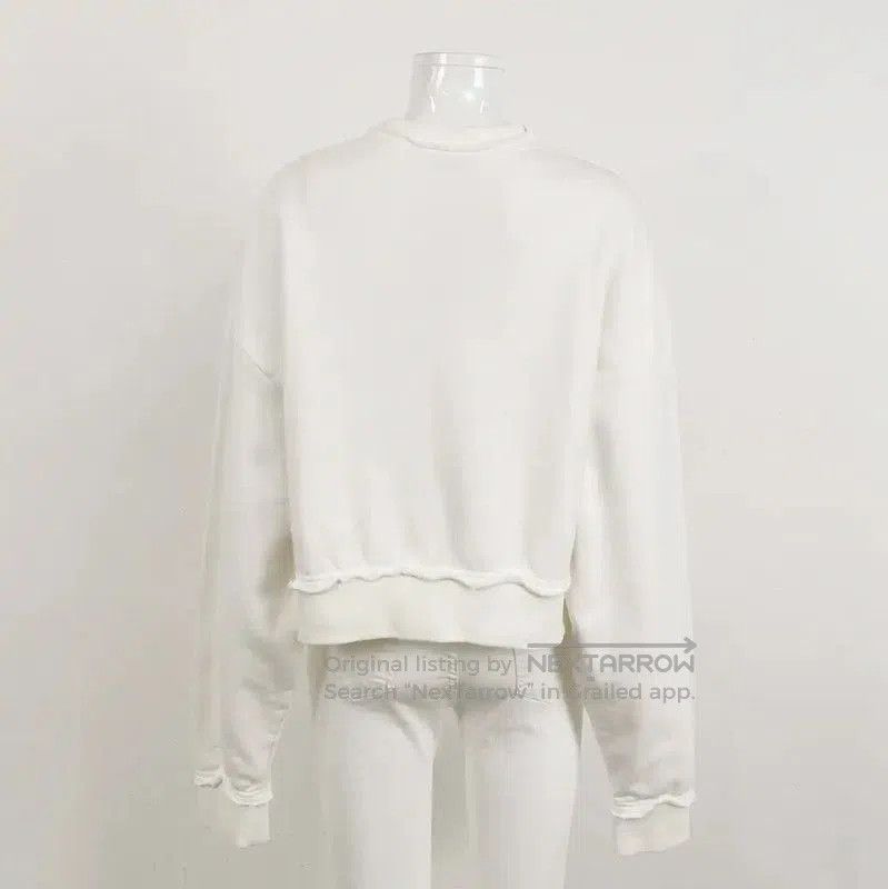 Miu Miu Miu Miu White Cotton Logo Sweatshirt for Women . Size XS / US 0-2 / IT 36-38 - 2 Thumbnail