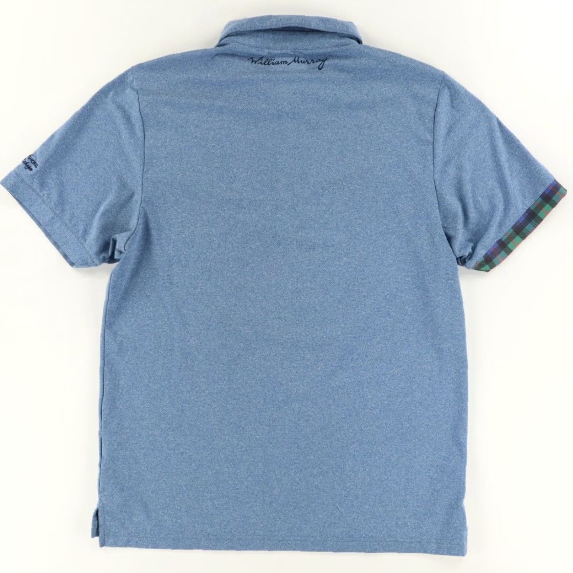 Vintage William Murray Classic Stretch Polyester Heather Polo Shirt Blue Men's M Size US M / EU 48-50 / 2 - 4 Thumbnail