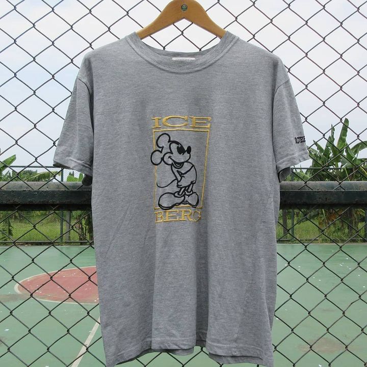 Iceberg Vintage Iceberg Histroy Mickey T Shirt Size L Grey Colour Size US XL / EU 56 / 4 - 1 Thumbnail