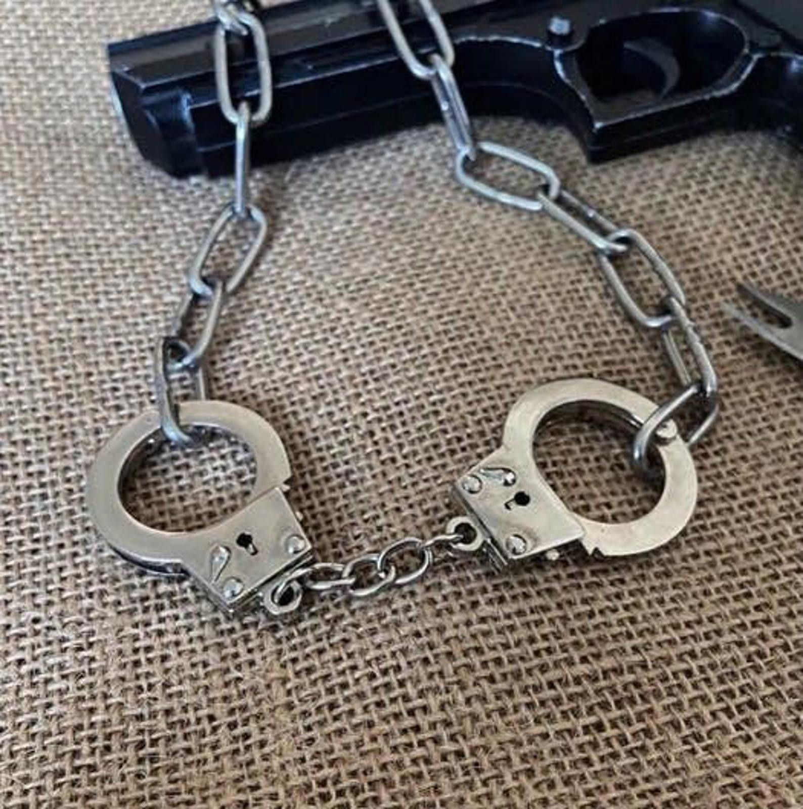 Jewelry Handcuff chain punk goth gothic necklace streetwear choker Size ONE SIZE - 5 Thumbnail