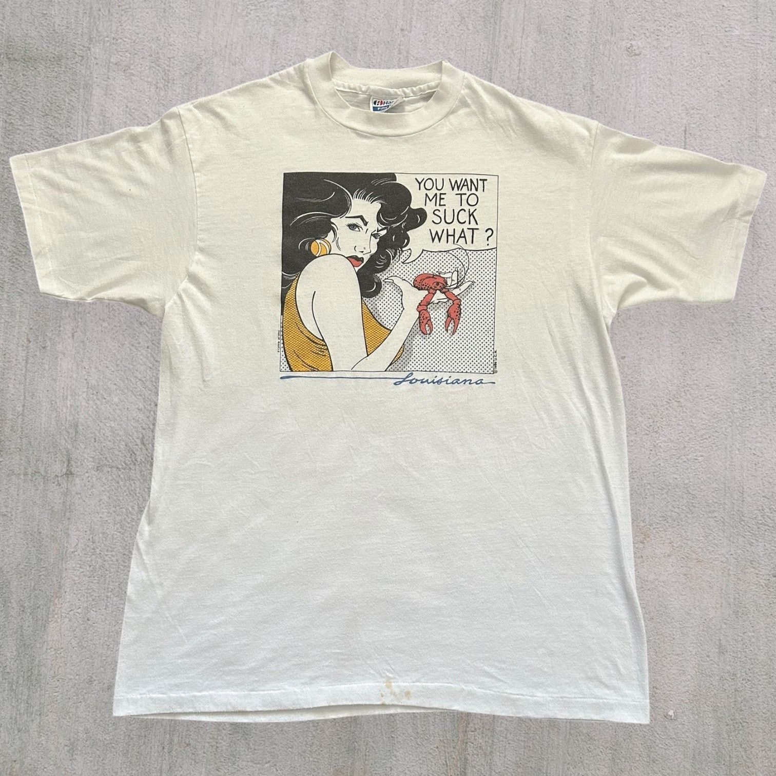 VTG 80s You Want Me to Suck What Paper Thin T-Shirt