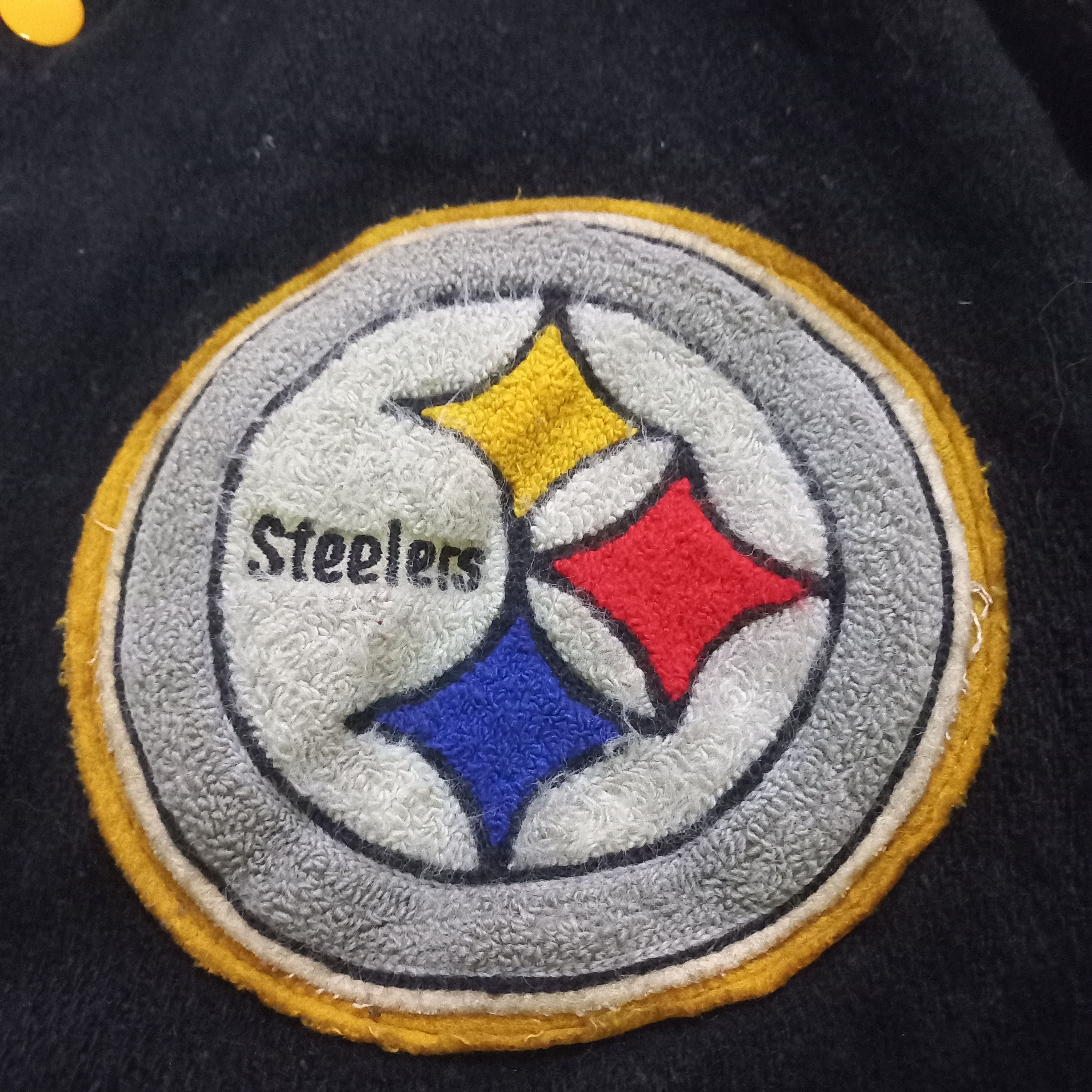 NFL × Vintage Vintage steelers nfl varsity jacket Size US M / EU 48-50 / 2 - 5 Thumbnail