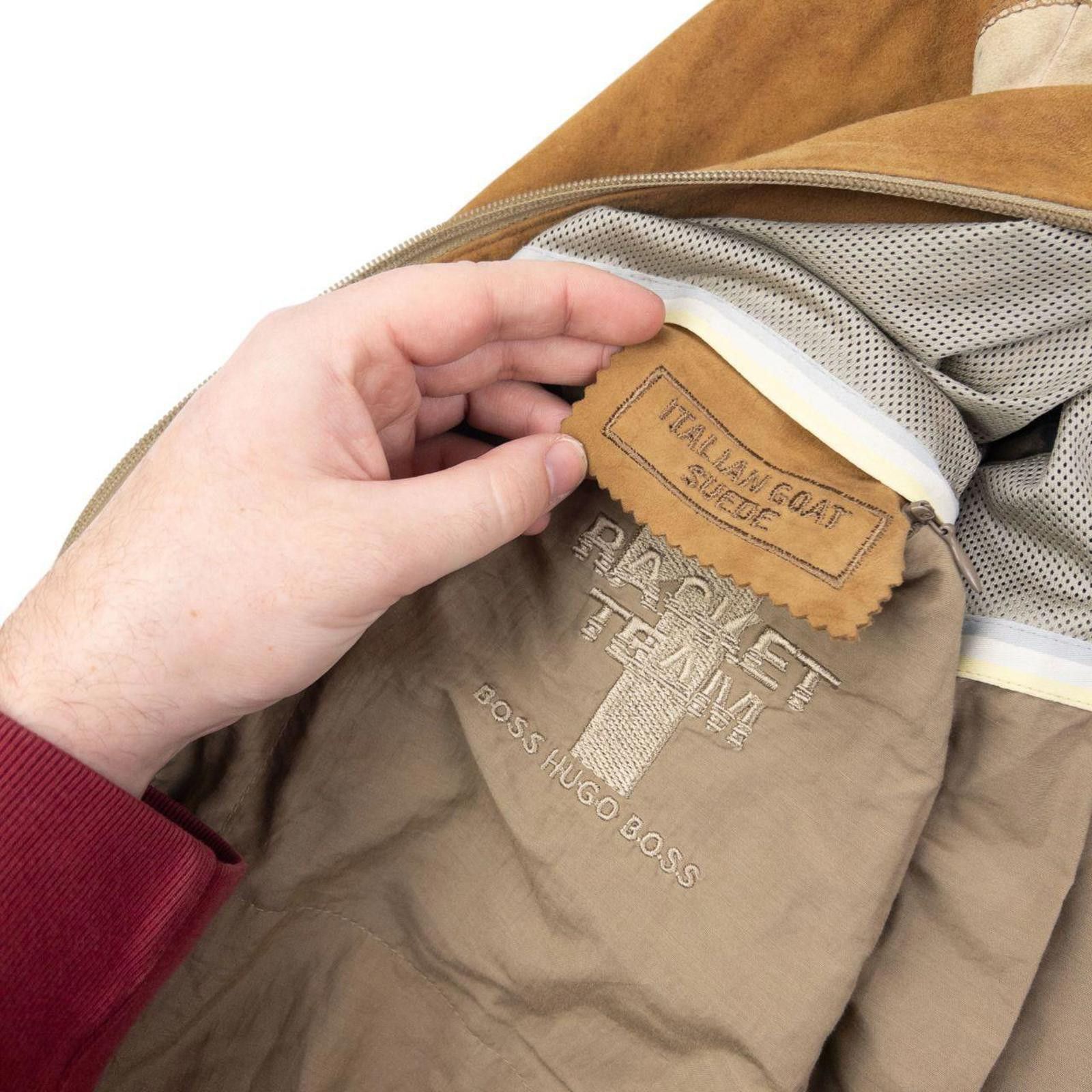 Hugo Boss Vintage 2000s Hugo Boss Zip Up Suede Jacket Size L Size US L / EU 52-54 / 3 - 7 Thumbnail