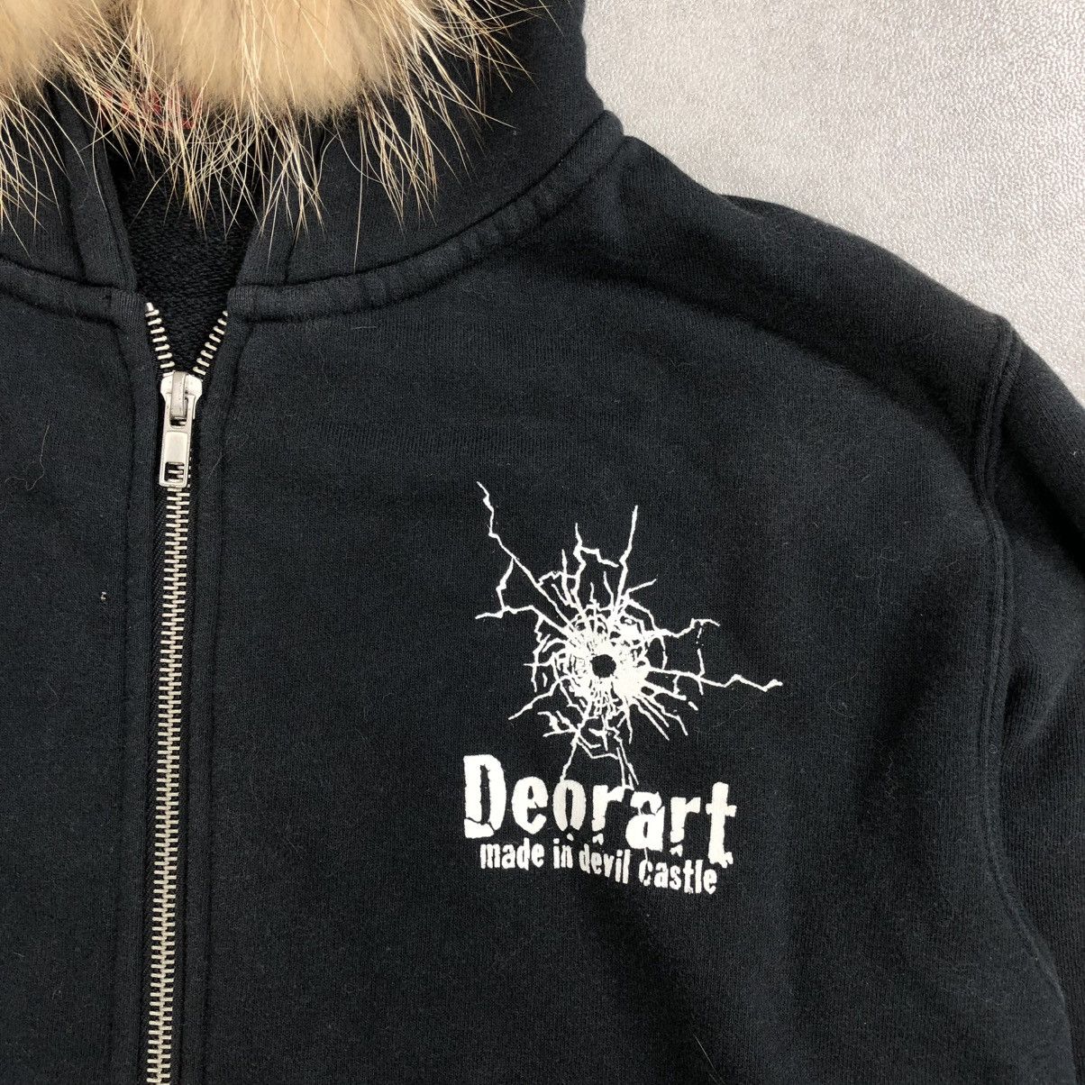 If Six Was Nine 2000s Deoart Skulls Dead Alive Punk Gothic Fur Zip Hoodie Size US L / EU 52-54 / 3 - 5 Thumbnail