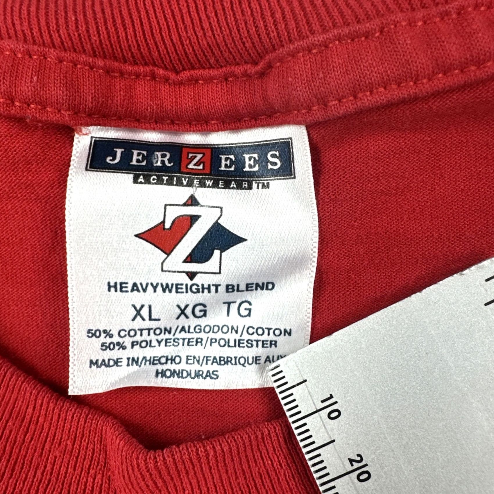 Jerzees VINTAGE Jerzees XL Red Shirt Archdiocese Of Santa Fe New Mexico 2002 Pilgrimage Shirt Mens I guess Size US XL / EU 56 / 4 - 6 Thumbnail