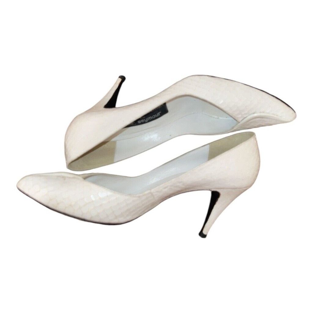 Other Vintage Stuart Weitzman snakeskin heels 8.5 Size US 8.5 / IT 38.5 - 7 Thumbnail