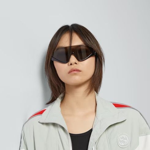 Gucci NEW Gucci GG1650S 001 Unisex Shield Mask Sunglasses Size ONE SIZE - 10 Thumbnail