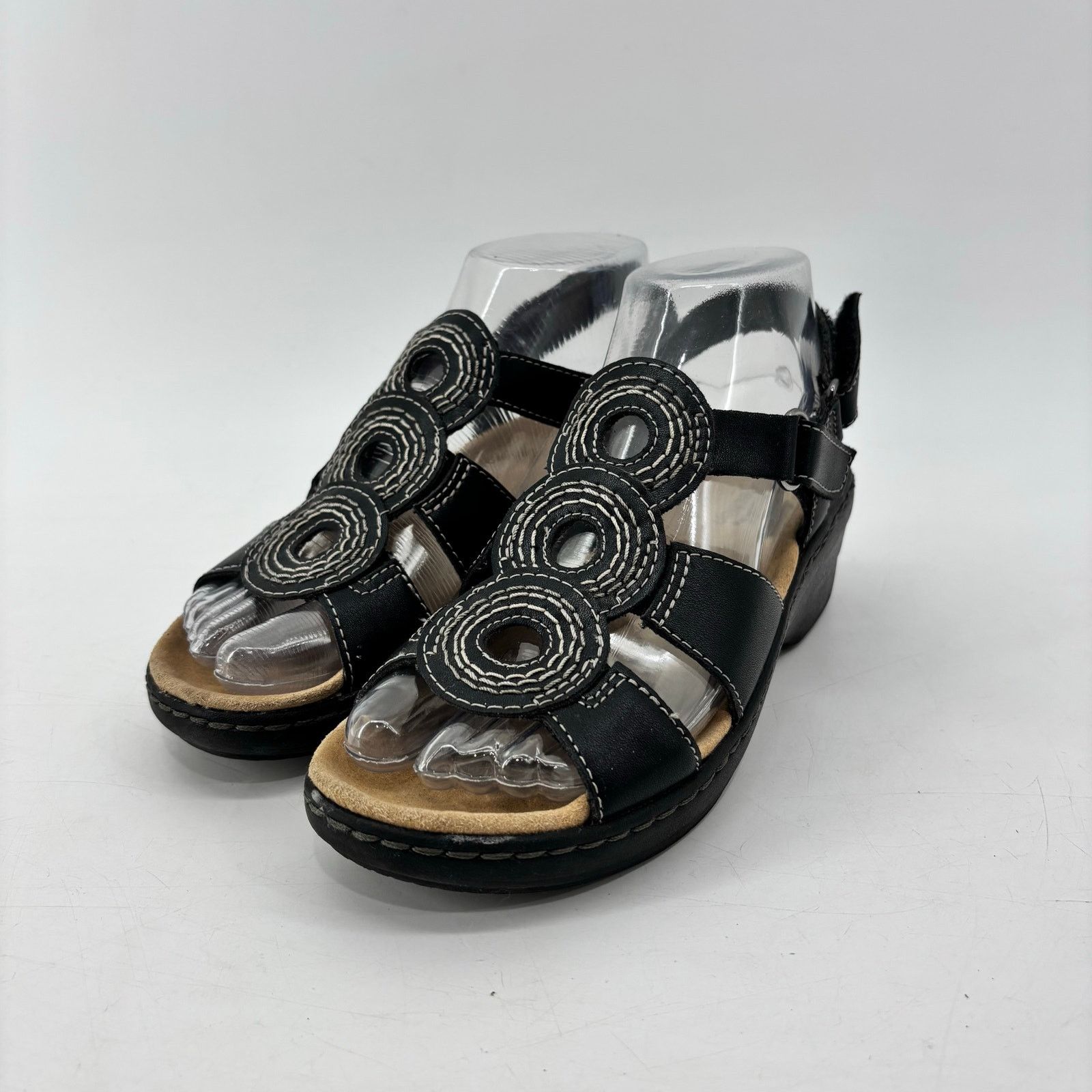 Clarks Clarks Merliah Derby Women's Size 6.5 Sandals Comfort Black Size US 6.5 / IT 36.5 - 10 Thumbnail