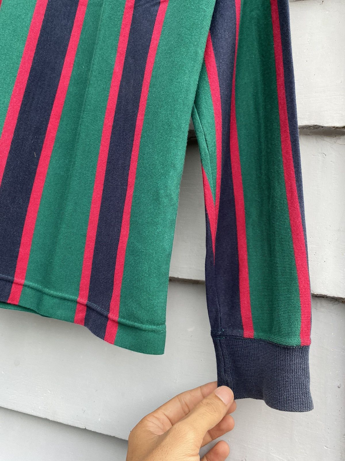 Lacoste MADE IN FRANCE Vintage Lacoste Preppy Striped Rugby Polo Size US M / EU 48-50 / 2 - 6 Thumbnail