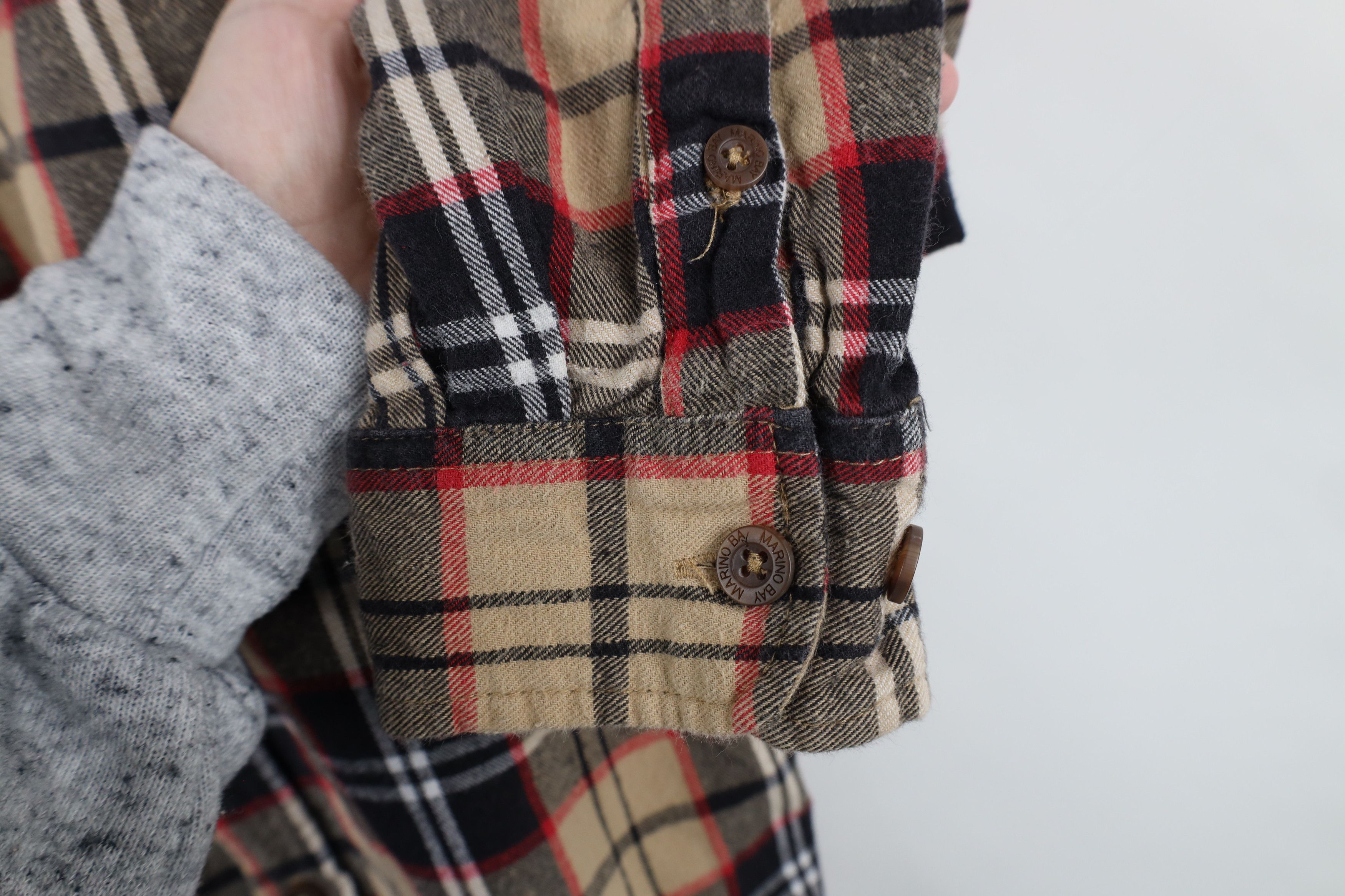 Vintage Vintage 90s Streetwear Collared Flannel Button Shirt Plaid Size US L / EU 52-54 / 3 - 4 Thumbnail