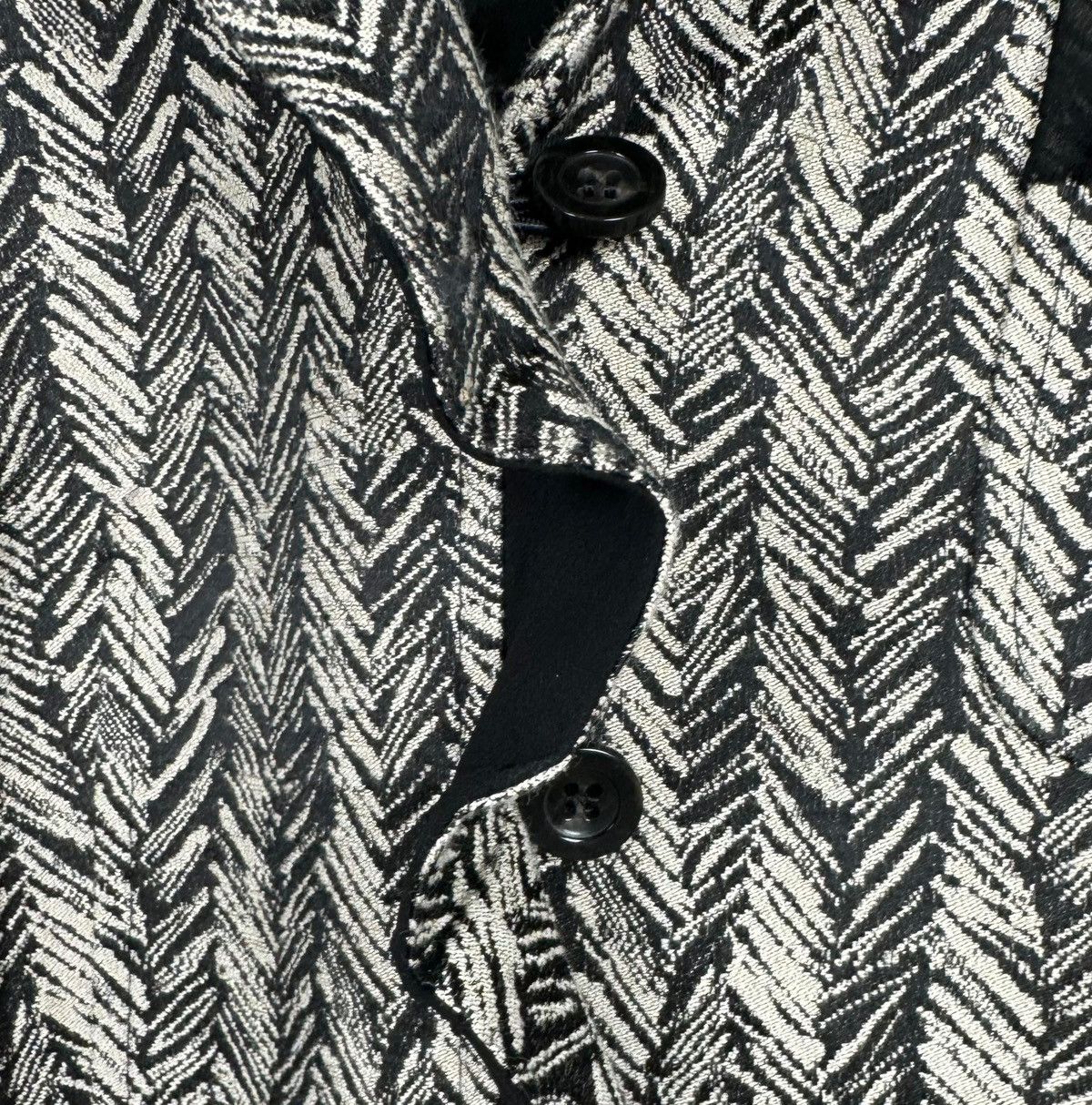 Weekend Max Mara Weekend Max Mara Herringbone Blazer Wool-Cotton Slik Trim Size XL / US 12-14 / IT 48-50 - 10 Thumbnail