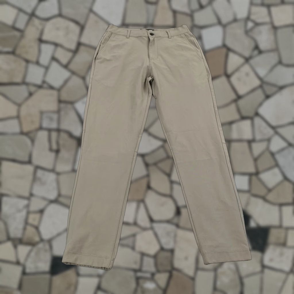 Cuts Clothing Pants Mens Small Khaki Beige AO Joggers Tapered Performance Flex