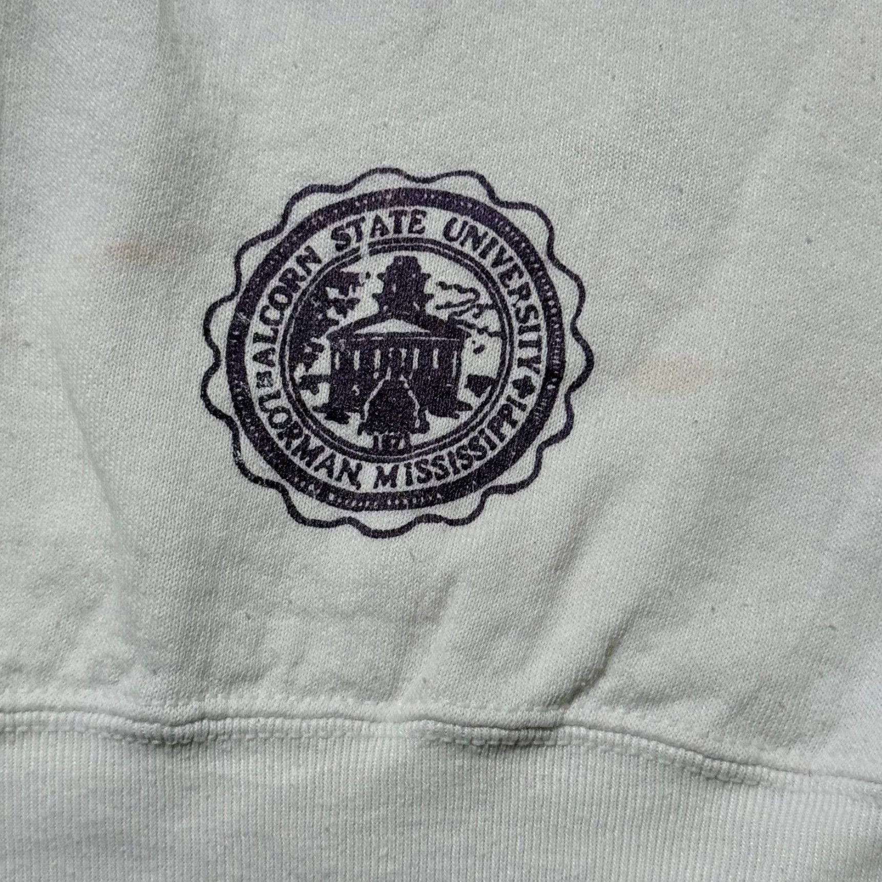 Fruit Of The Loom VINTAGE Alcorn State University Braves Fruit of the Loom Sweatshirt Mens White 2XL Size US XXL / EU 58 / 5 - 6 Thumbnail