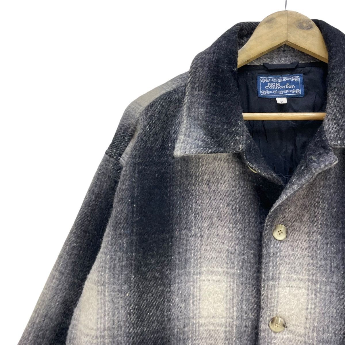 Vintage Vintage NGM Connection Shadow Plaid Flannel Jacket Size US M / EU 48-50 / 2 - 3 Thumbnail