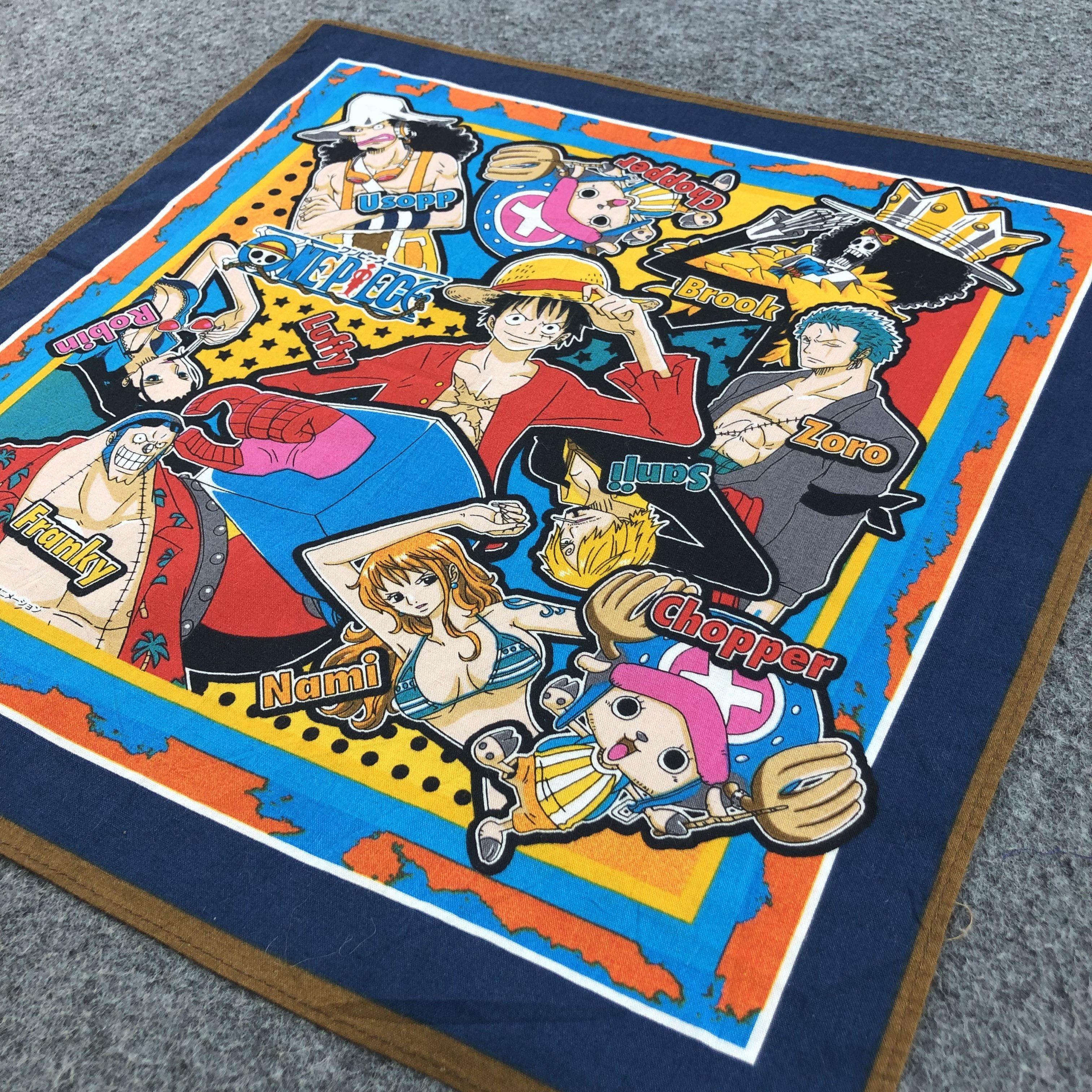 Anime × Japanese Brand × One Piece One Piece Characters Handkerchief Neckerchief Bandana X24 Size ONE SIZE - 3 Thumbnail
