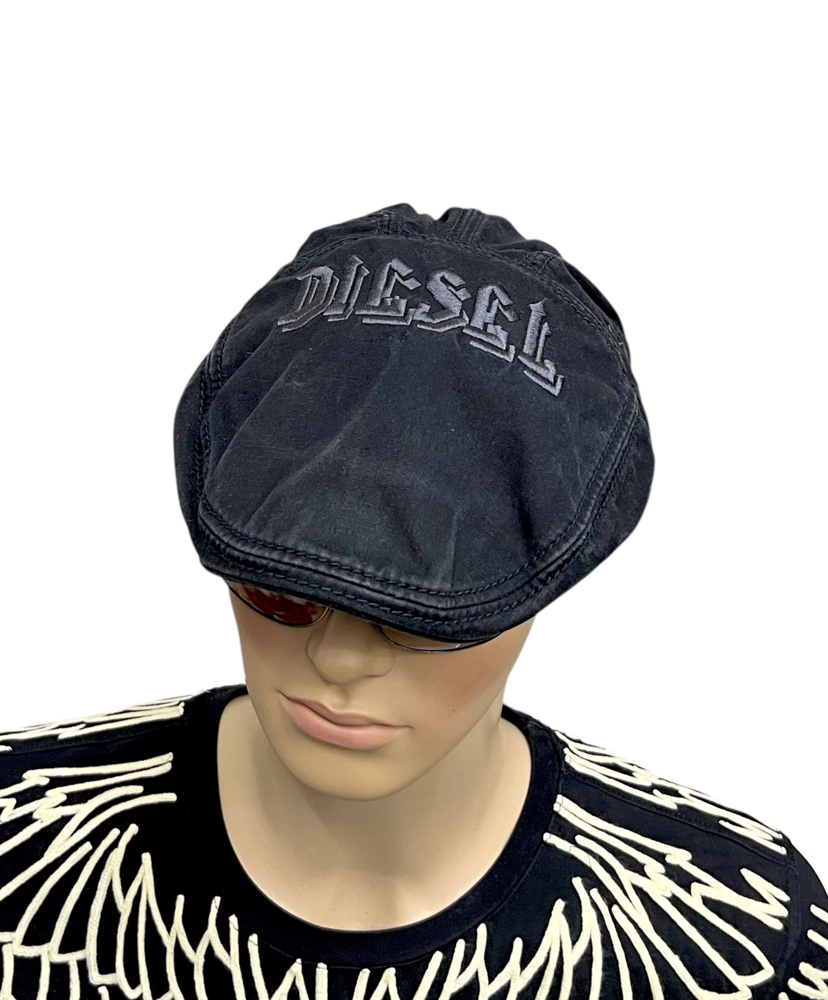 Diesel VERY RARE💥Vintage DIESEL BOLD EMBROIDERY Beretta Flat Cap Size ONE SIZE - 1 Thumbnail