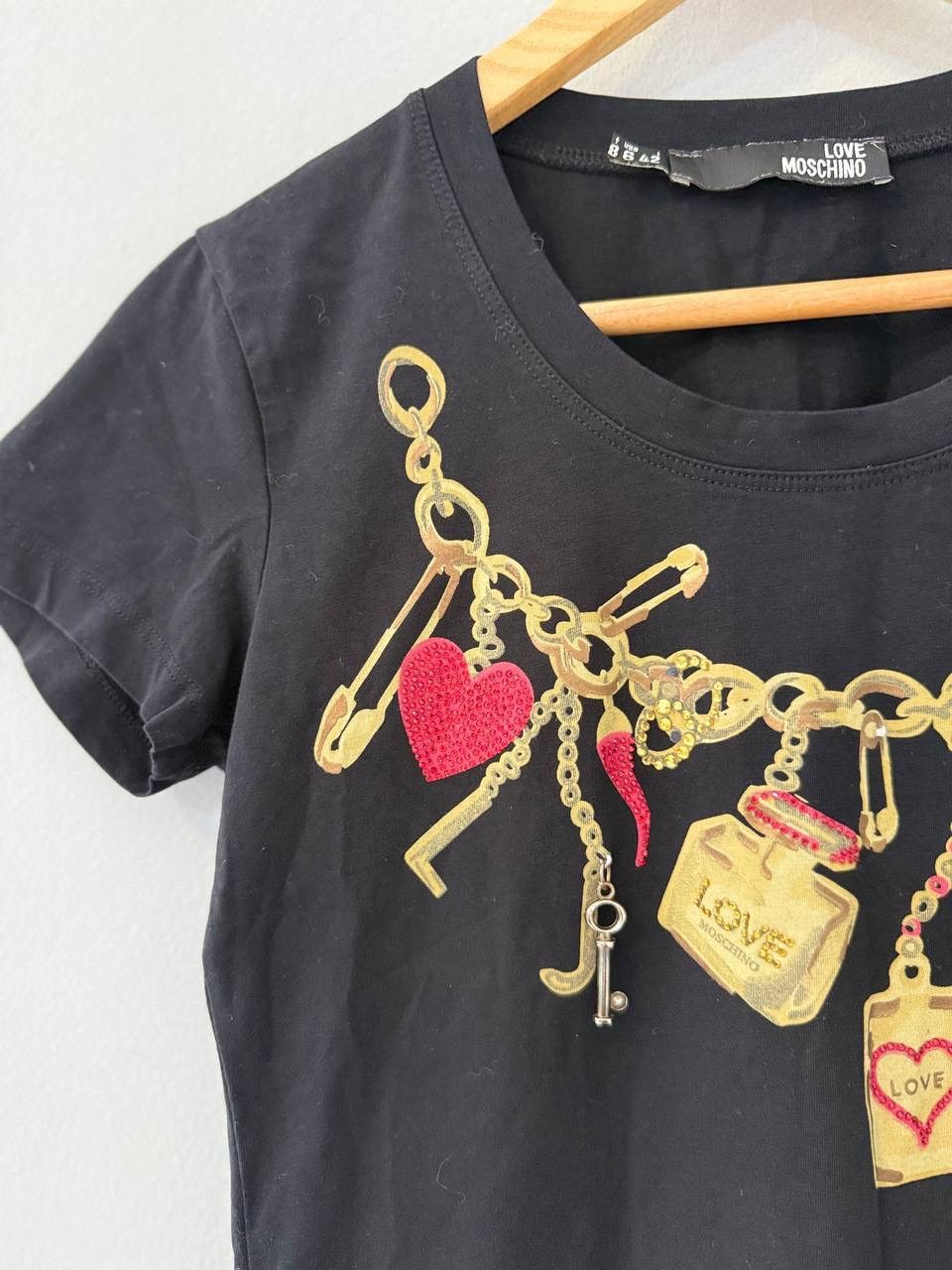 Love Moschino Love Moschino t-shirt black tee luxury buttoms Size M / US 6-8 / IT 42-44 - 3 Thumbnail