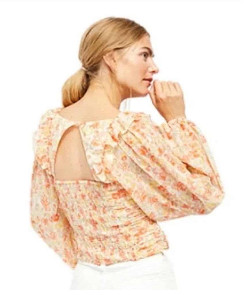 Free People Free People Mable Floral Top – XS Size XS / US 0-2 / IT 36-38 - 3 Thumbnail