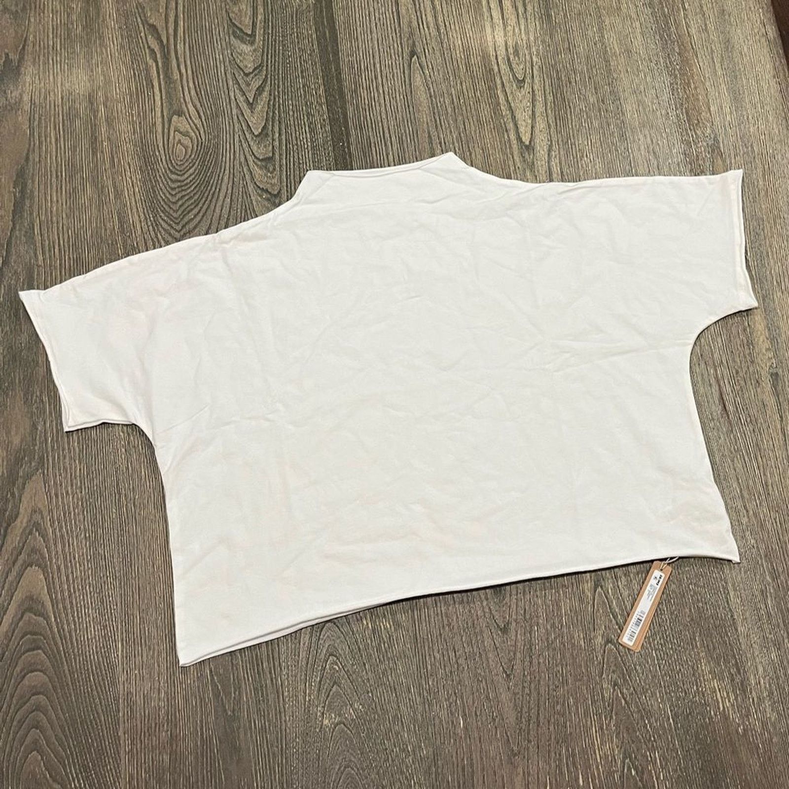 SKIMS Skims Super Cropped Tee Mock Neck Short Sleeve Marble 4X Size 4XL / US 24-26 - 4 Thumbnail