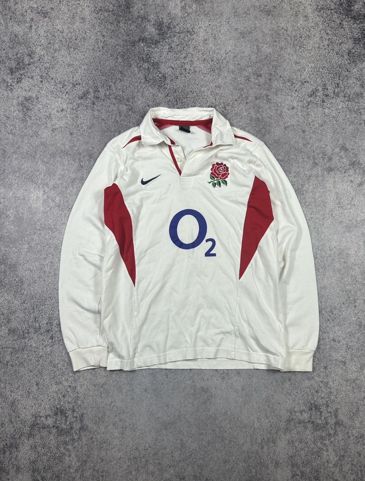 Nike Y2k vintage Nike England Long Rugby Streetwear Jersey M Size US M / EU 48-50 / 2 - 1 Thumbnail