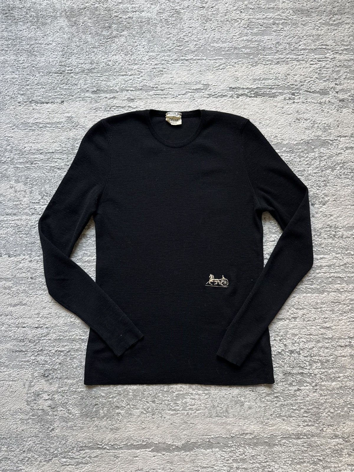 Celine Celine vintage long sleeve sweater Size S / US 4 / IT 40 - 1 Thumbnail