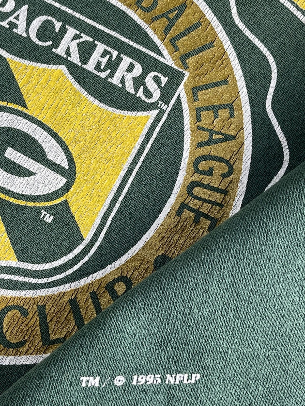 NFL × Vintage 90s Vintage NFL Packers Green Bay Sweatshirt Size US L / EU 52-54 / 3 - 6 Thumbnail