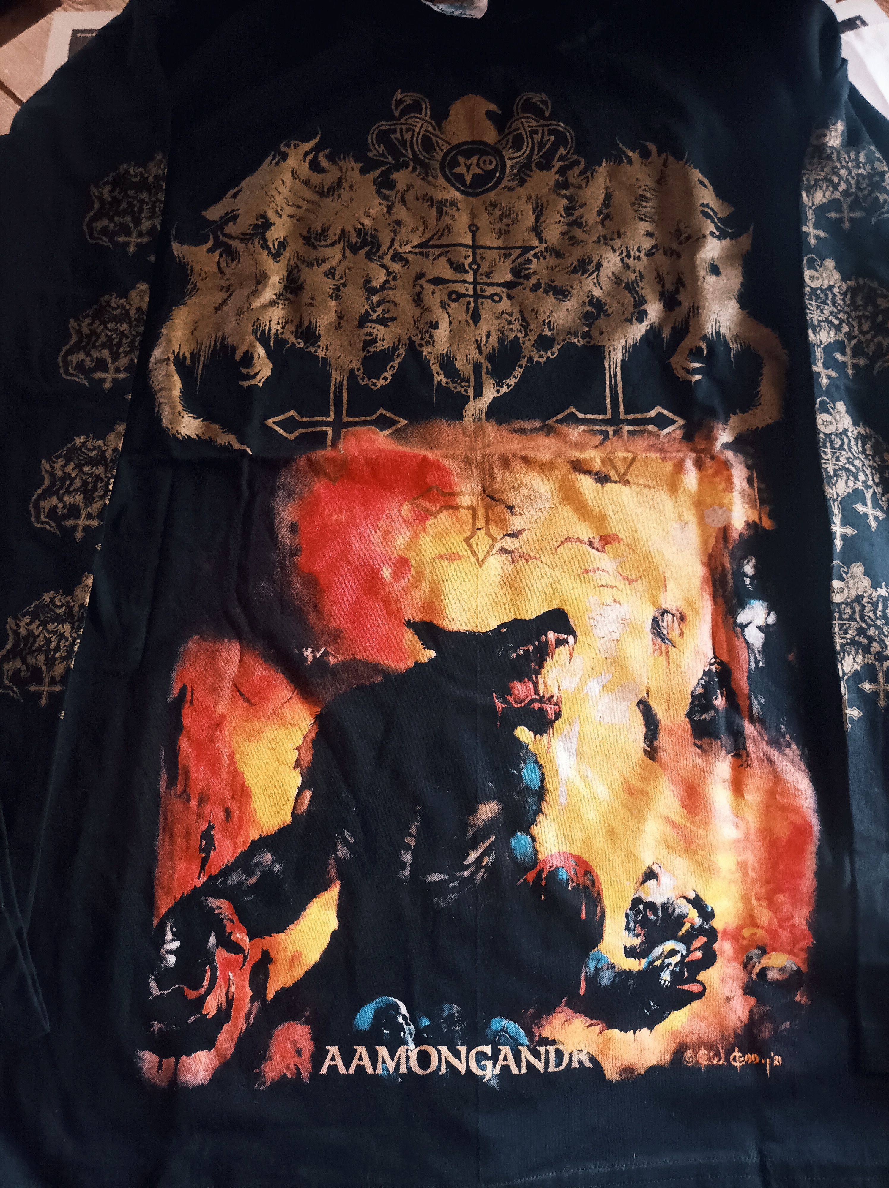 Band Tees Satanic Warmaster.Aamongandr XL Size US XL / EU 56 / 4 - 1 Thumbnail
