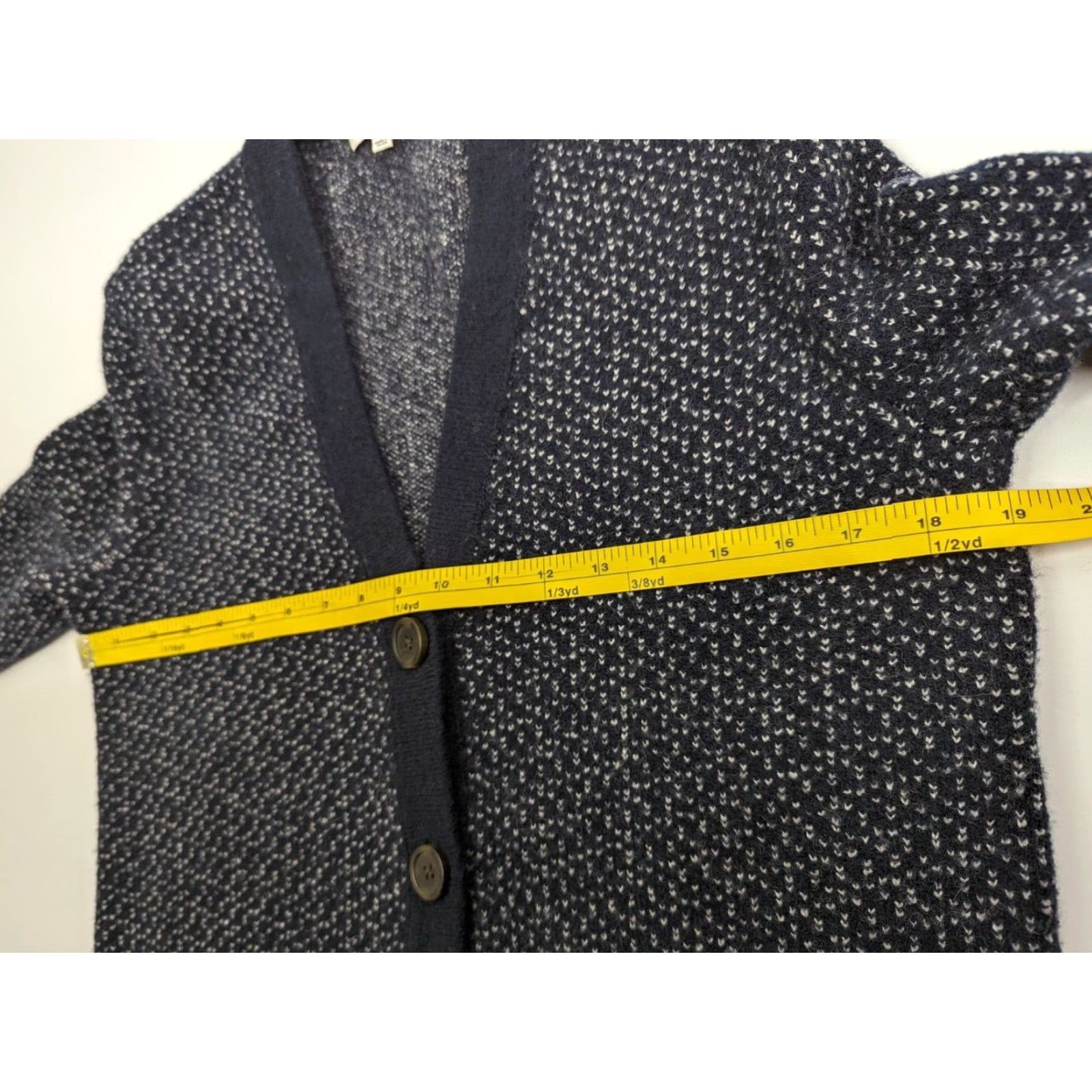 Madewell Madewell Cardigan Women XS Blue Heavyweight Oversized Pockets V-Neck Knit Sweater MPN MA749 Size XS / US 0-2 / IT 36-38 - 7 Thumbnail