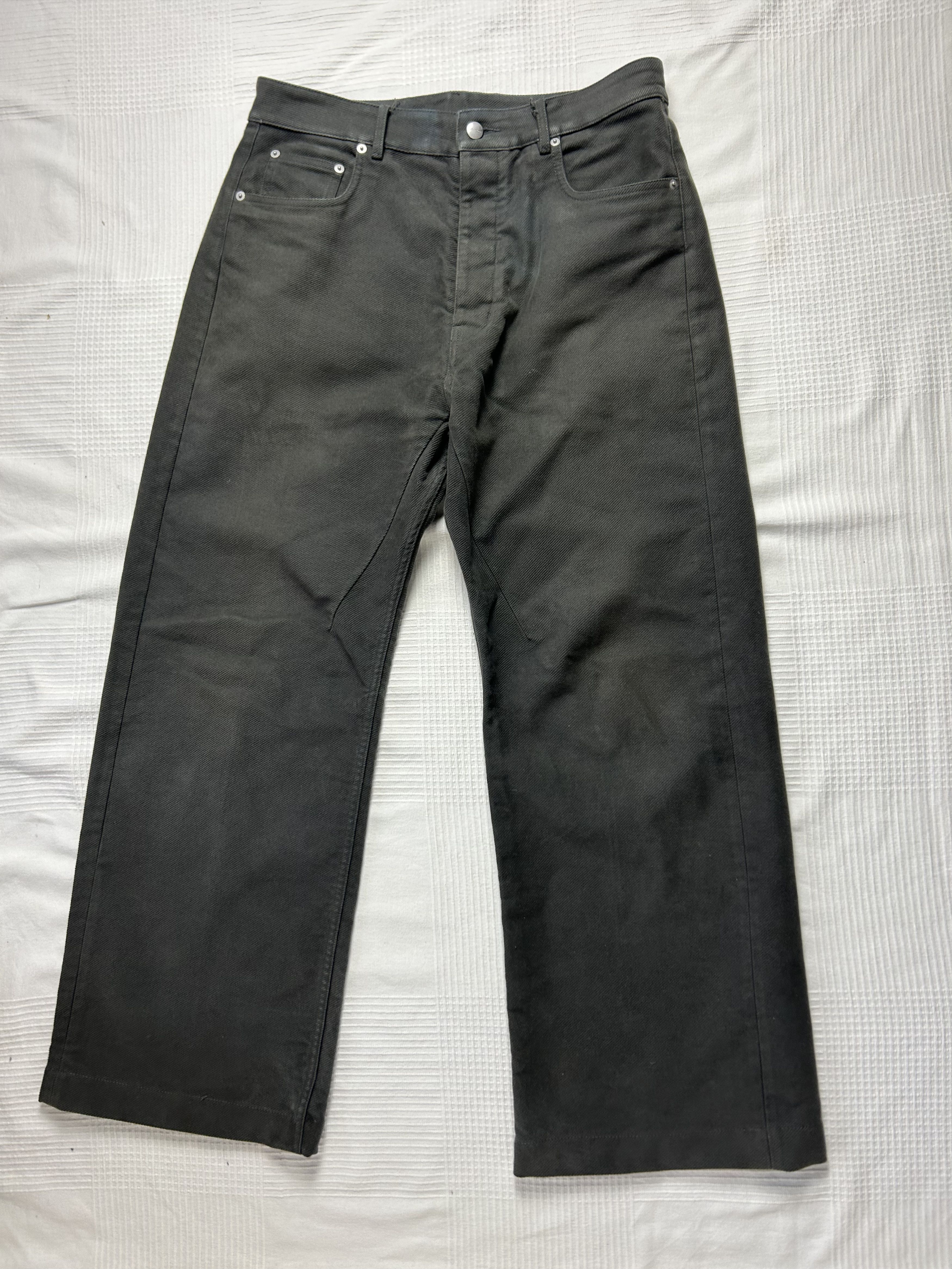 Rick owens FW24 Porterville Geth jeans Dark dust - www.disolcolor.com