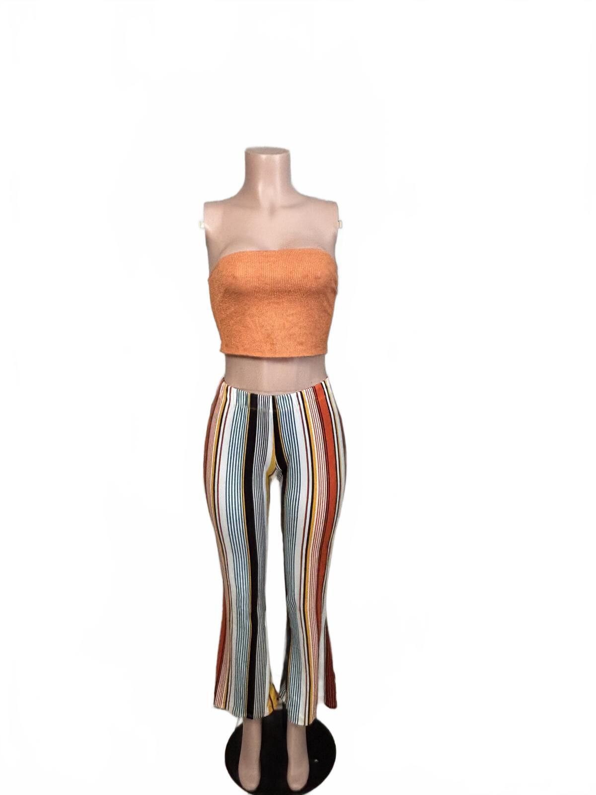 Other LA GYPSY Multicolor Striped Pants. Festival Boho. Size M Size 32" / US 10 / IT 46 - 2 Thumbnail