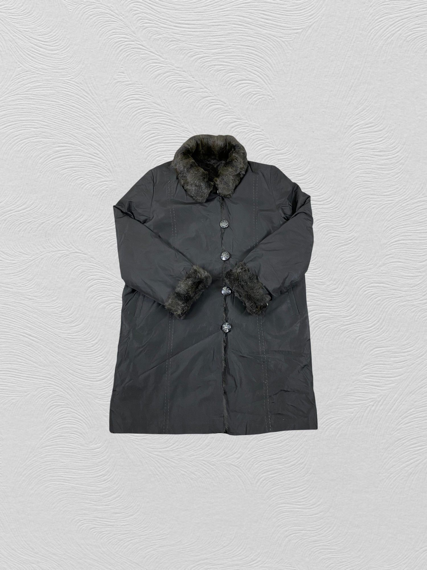 If Six Was Nine Vintage Balmain Paris Fur Riversible Long Coat Jacket- J447 Size US L / EU 52-54 / 3 - 3 Thumbnail