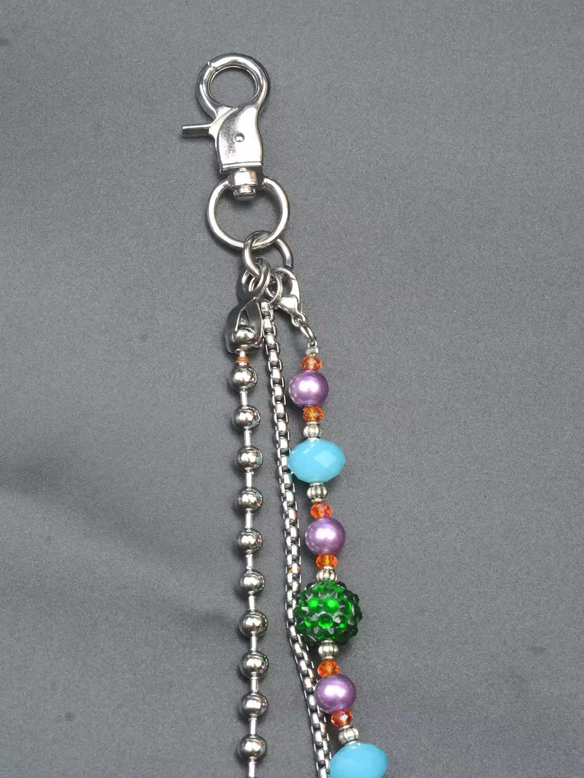 Jean 3 Layer Resin Beaded Wallet Pant Chain Size ONE SIZE - 3 Thumbnail