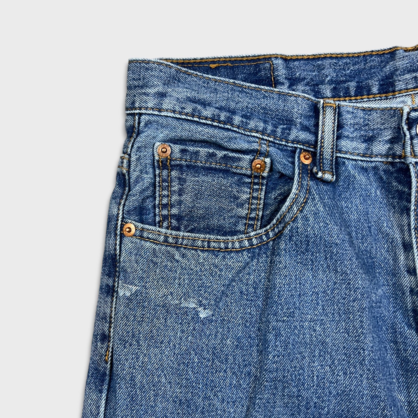 Levi's × Levi's Vintage Clothing × Vintage Levi's 516 Jeans 34x30 Slim Straight American Denim Pants Size US 34 / EU 50 - 3 Thumbnail