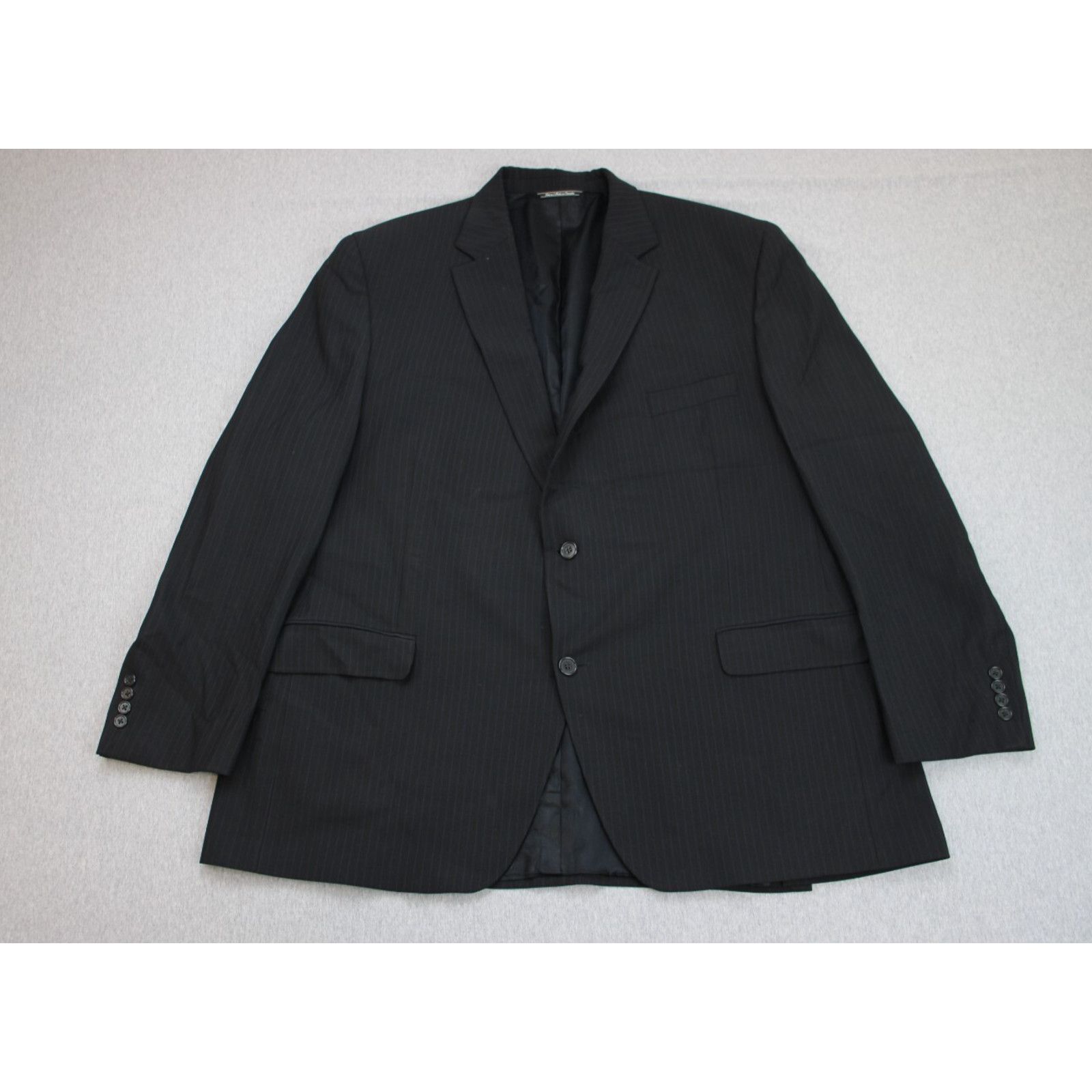 Jack Victor Blazer Men 50R Black Notch Lapel Single Breasted