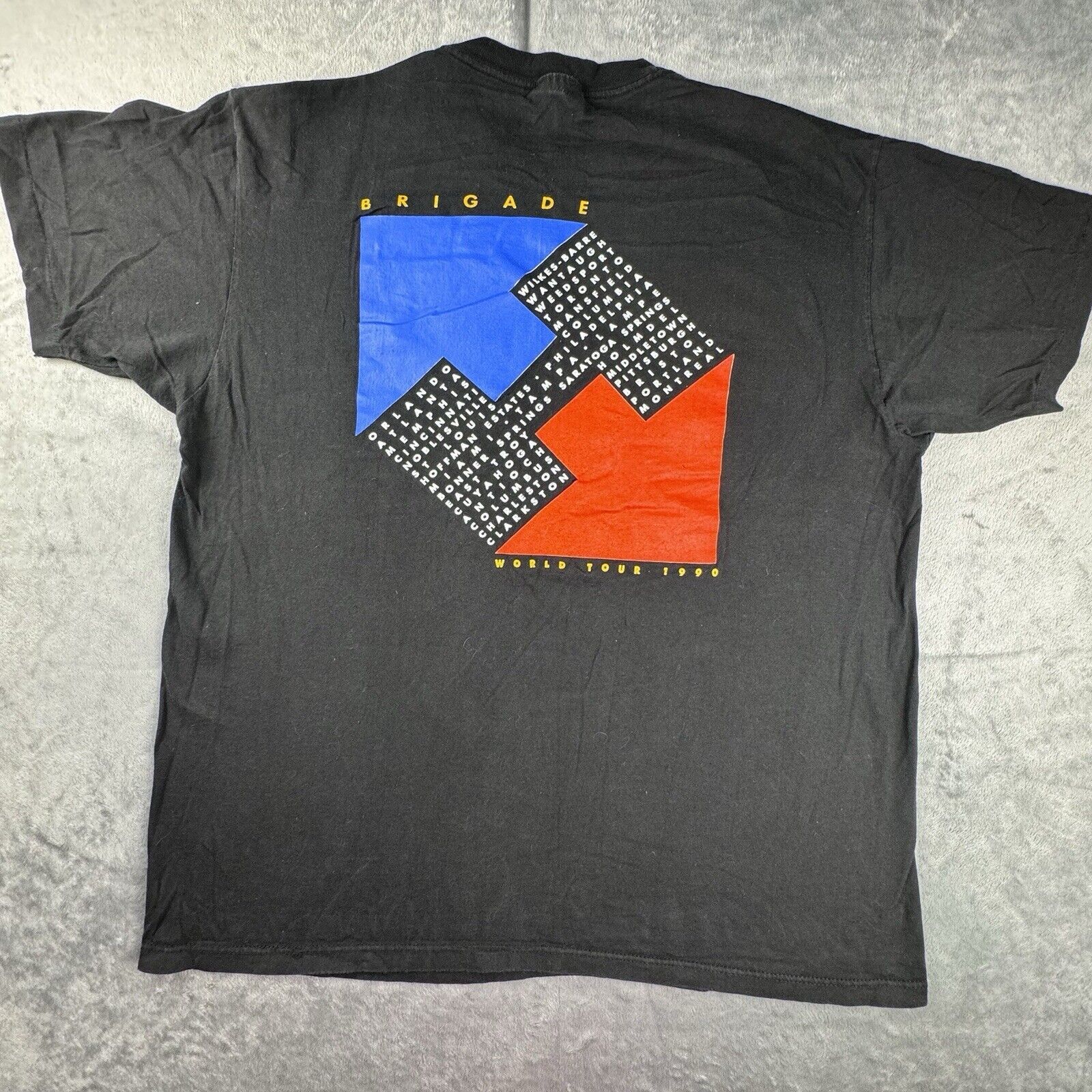 Hanes Vintage HEART World Tour 1990 Single Stitch T-Shirt Black XL Size US XL / EU 56 / 4 - 13 Thumbnail