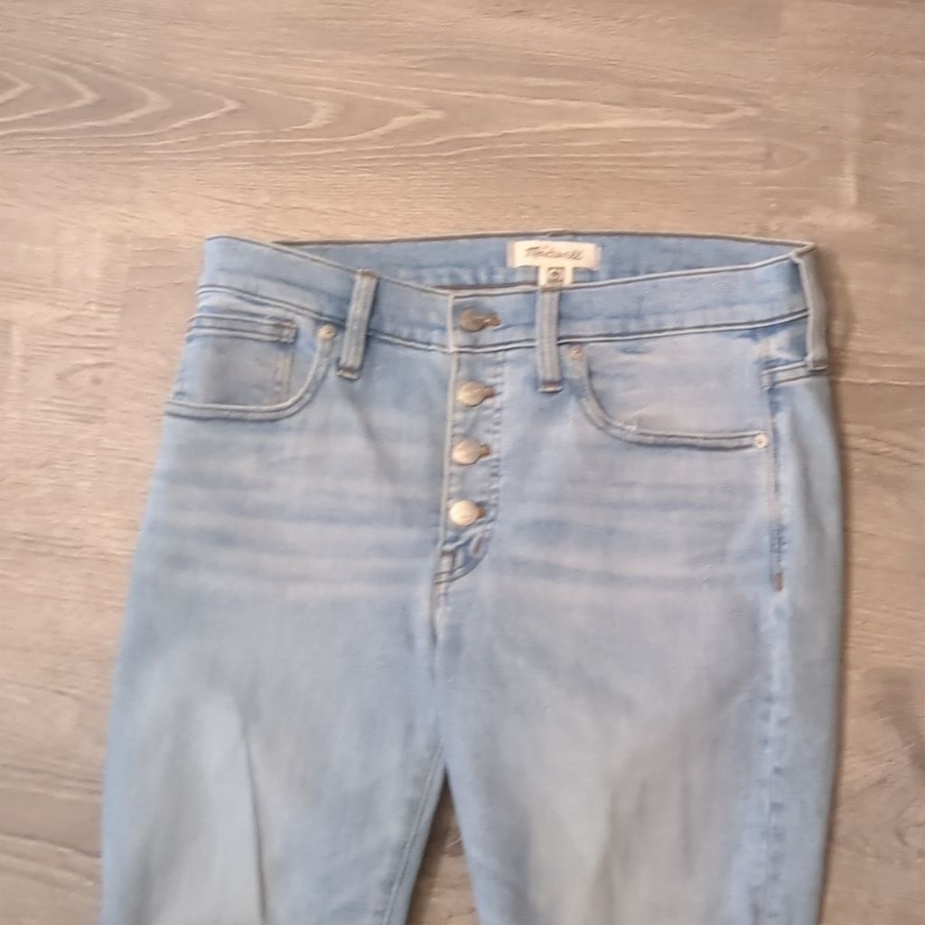 Madewell Madewell distressed 9" high rise skinny jeans size 29 Size 29" - 3 Thumbnail