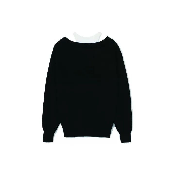 Alexander Wang Alexander Wang Classic Layered V-Neck Long Sleeve Sweater - Size XS / US 0-2 / IT 36-38 - 2 Thumbnail