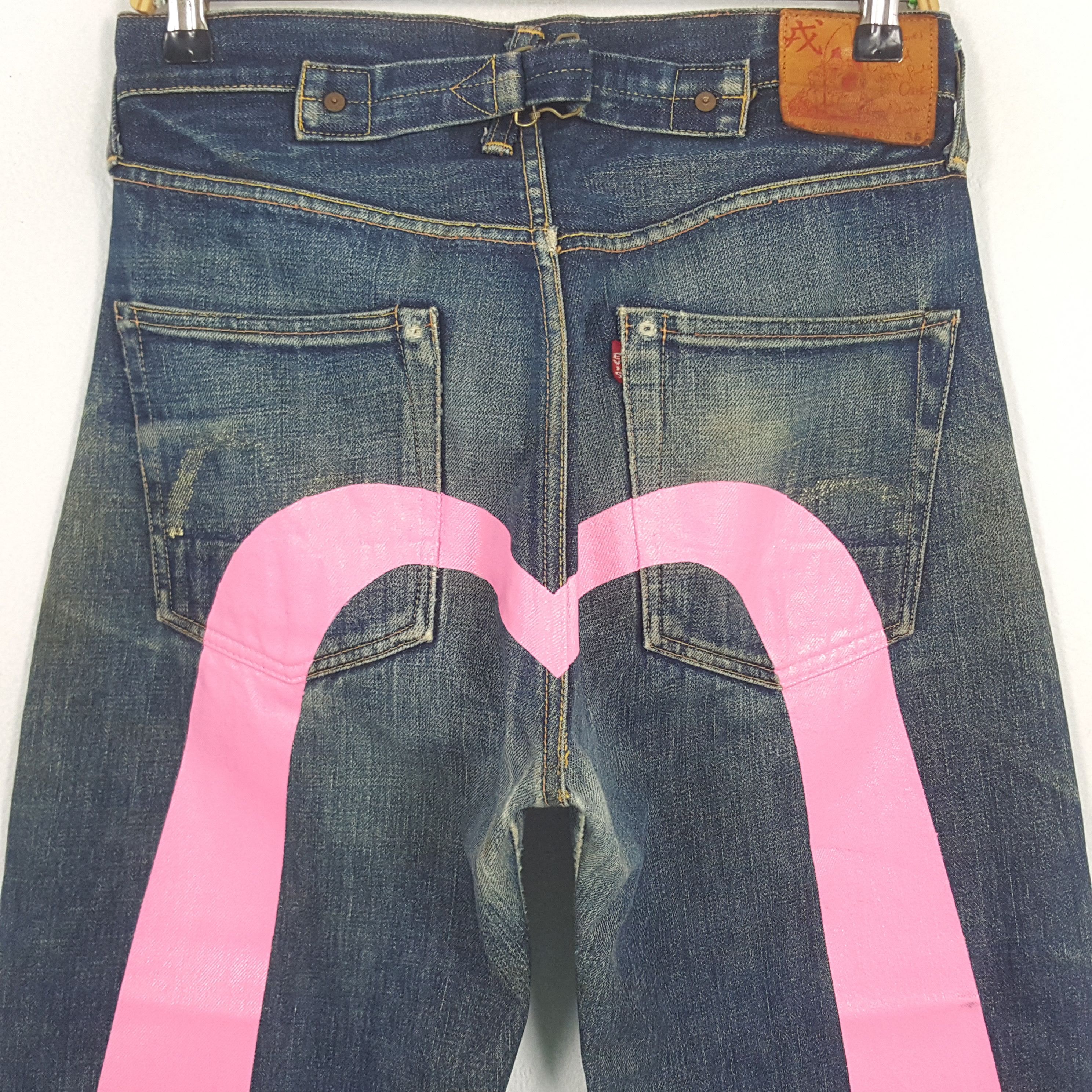 Evisu × Japanese Brand × Vintage Vintage Evisu Selvedge Japanese Daicock Custom Denim Jeans Size US 29 - 2 Thumbnail