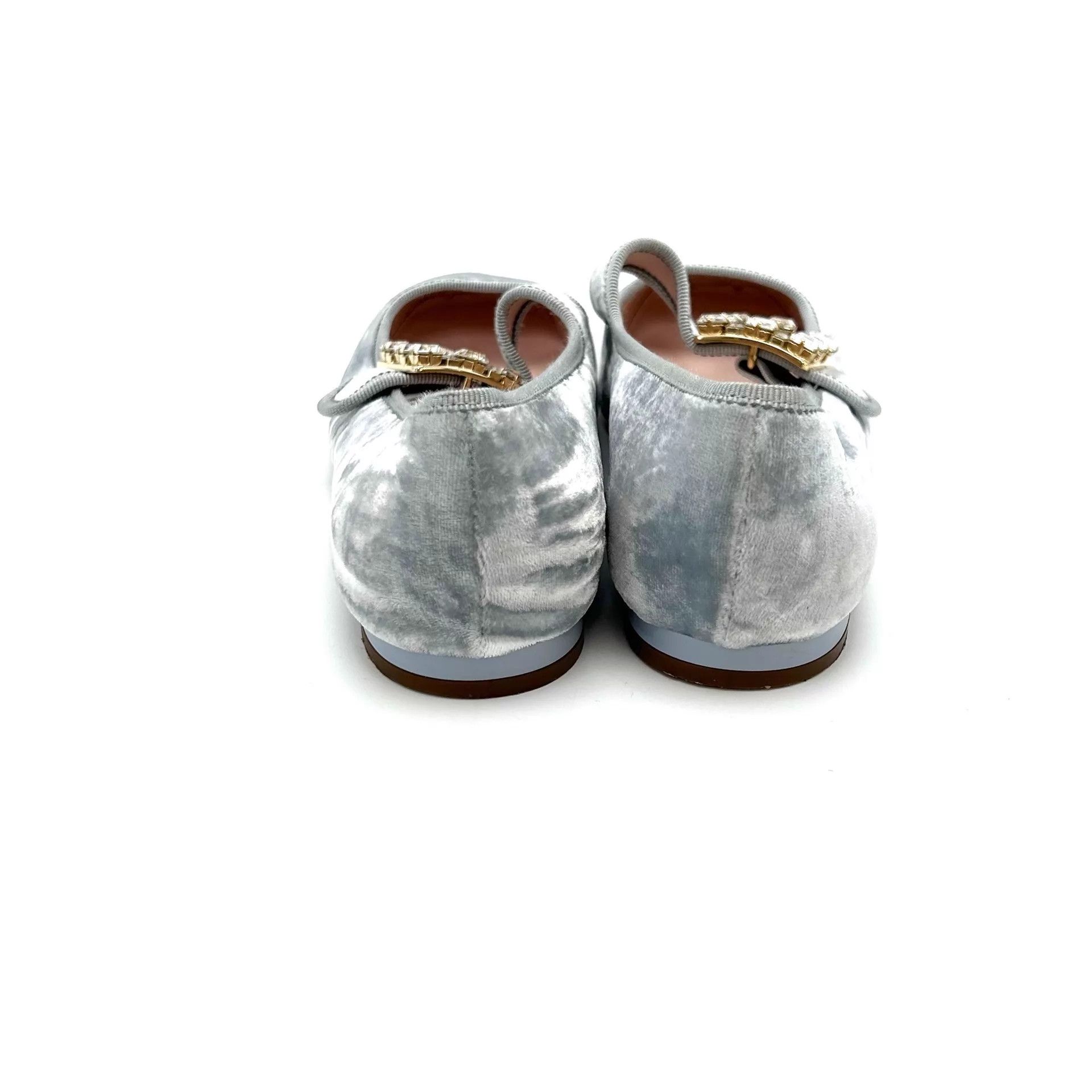 Roger Vivier RV Roger Vivier Velvet Crystal Buckle Mary Jane 37 Size US 6.5 / IT 36.5 - 5 Thumbnail
