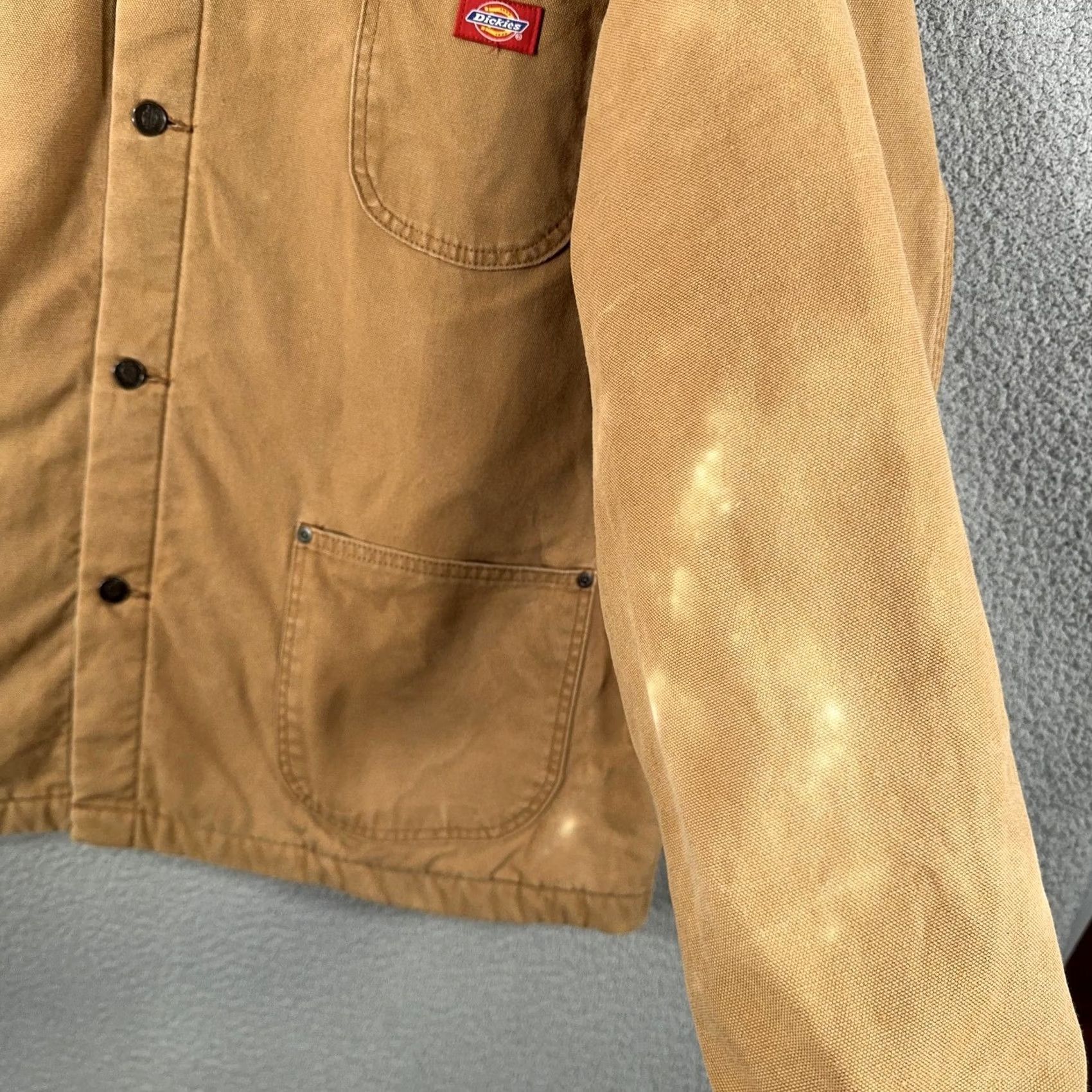 Dickies VINTAGE Dickies Jacket Corduroy Collar 2XL Brown Canvas Work Quilted Lined Insulated Wool 90s Mens Size US XXL / EU 58 / 5 - 5 Thumbnail