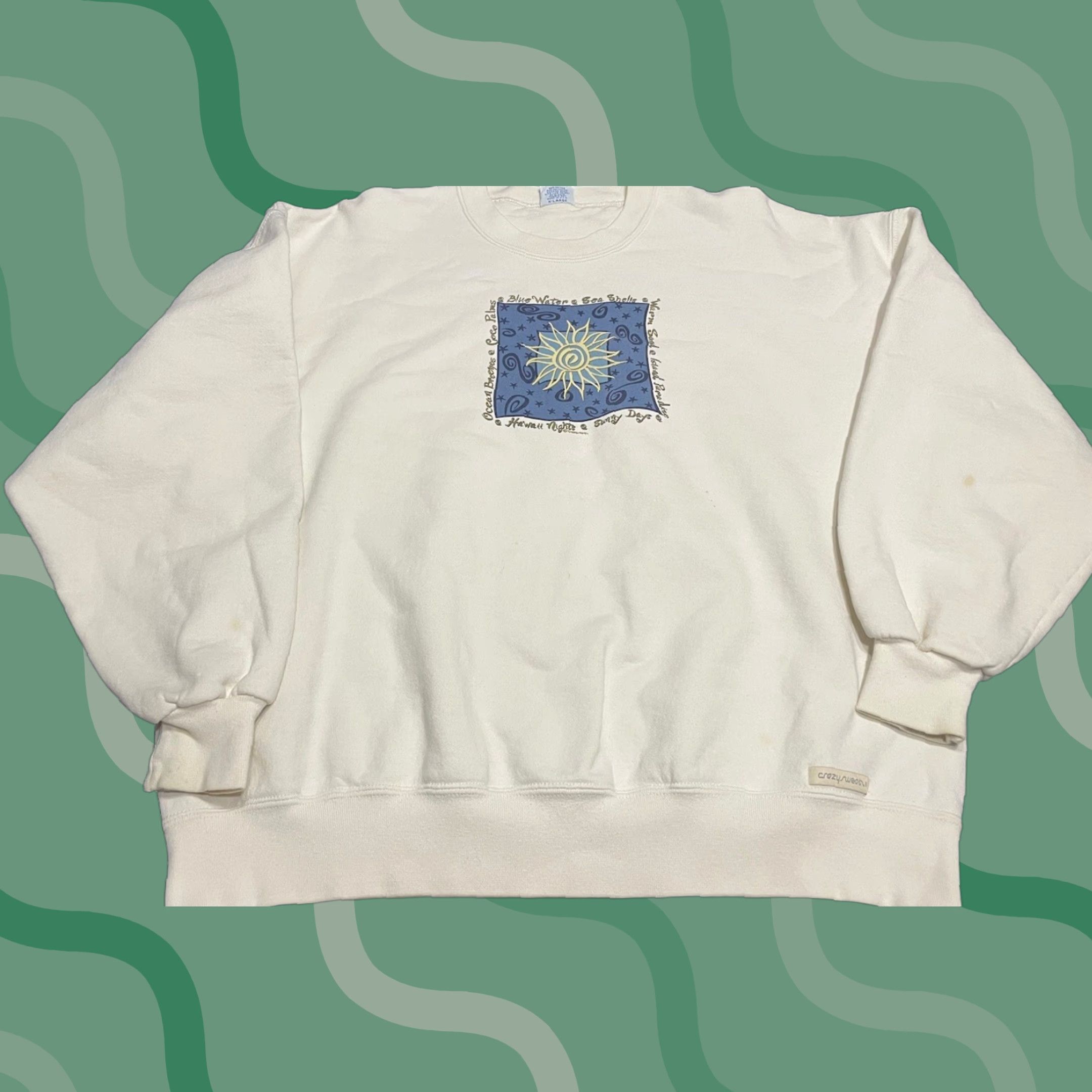 Vintage VINTAGE Whalewatch Hawaii Sweatshirt Crewneck Pullover XL White Unisex Adults 90s Beach Marine Tropical Crazy Shirt Graphic Print Size US XL / EU 56 / 4 - 1 Thumbnail