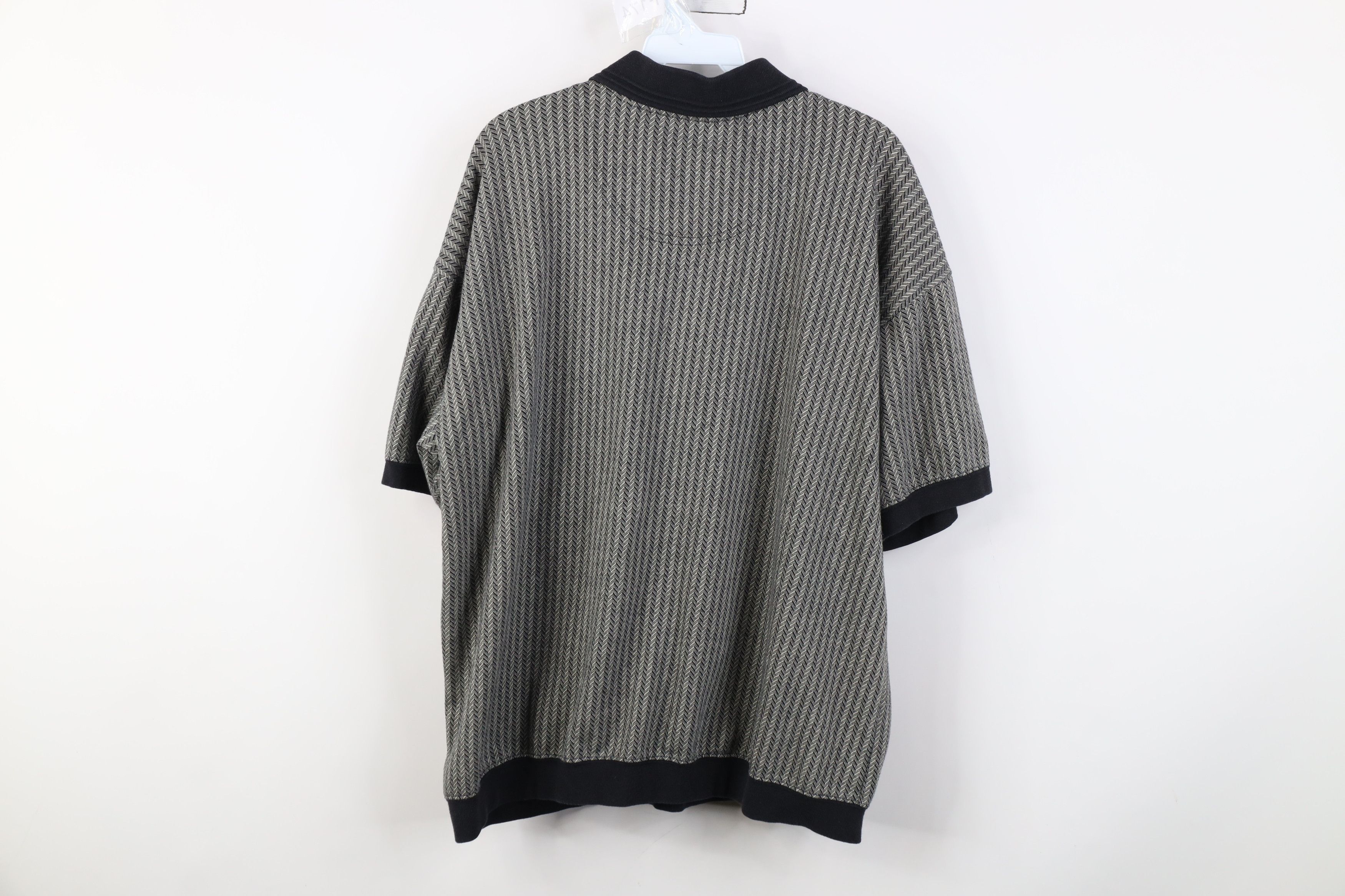 Vintage Vintage 90s Streetwear Knit Pullover Polo Shirt Mafia Mob Size US XL / EU 56 / 4 - 10 Thumbnail