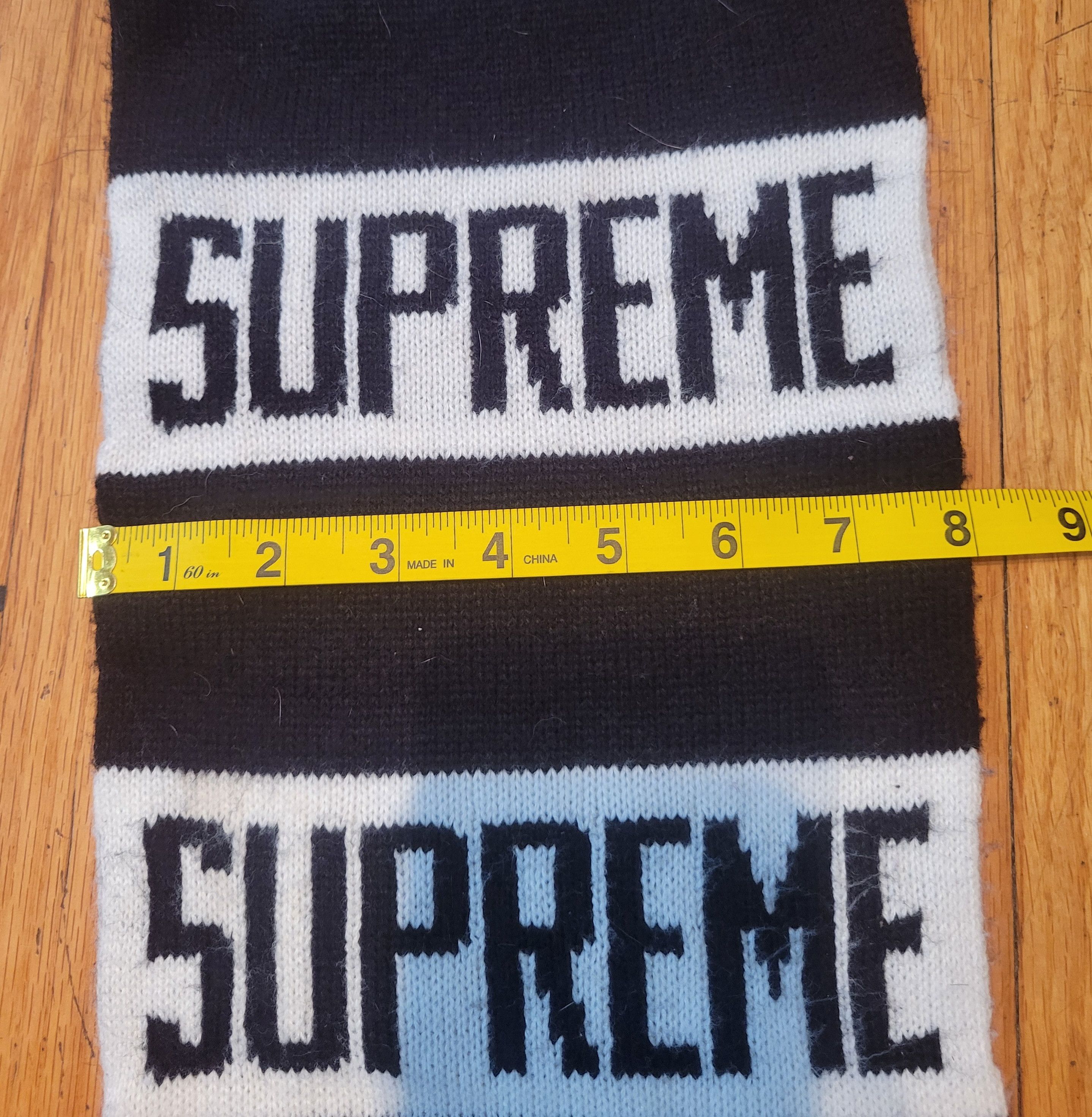 Supreme Supreme Bar Stripe Scarf FW16 Black/White Size ONE SIZE - 5 Thumbnail