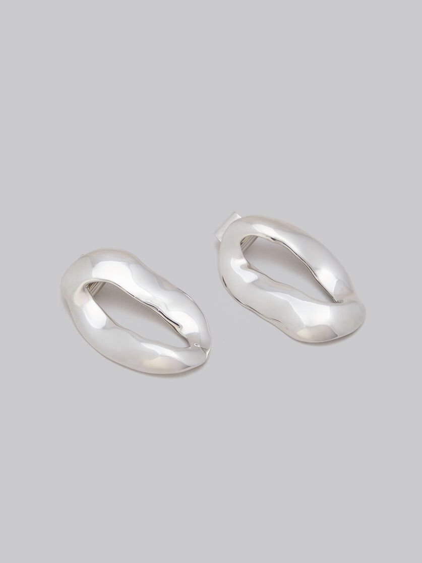 Marni o1w1db10125 Size:OS/Irregular Ring Earrings in Silver Size ONE SIZE - 3 Thumbnail