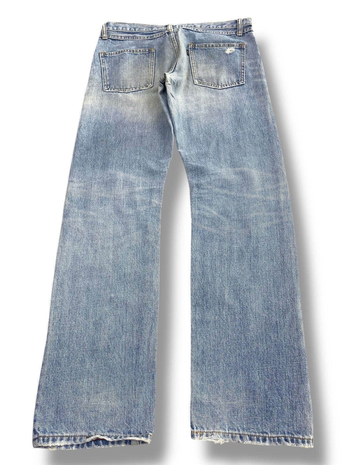 Other Japanese Brand Acid Blue Wash Style Loose Jeans Size US 32 / EU 48 - 3 Thumbnail